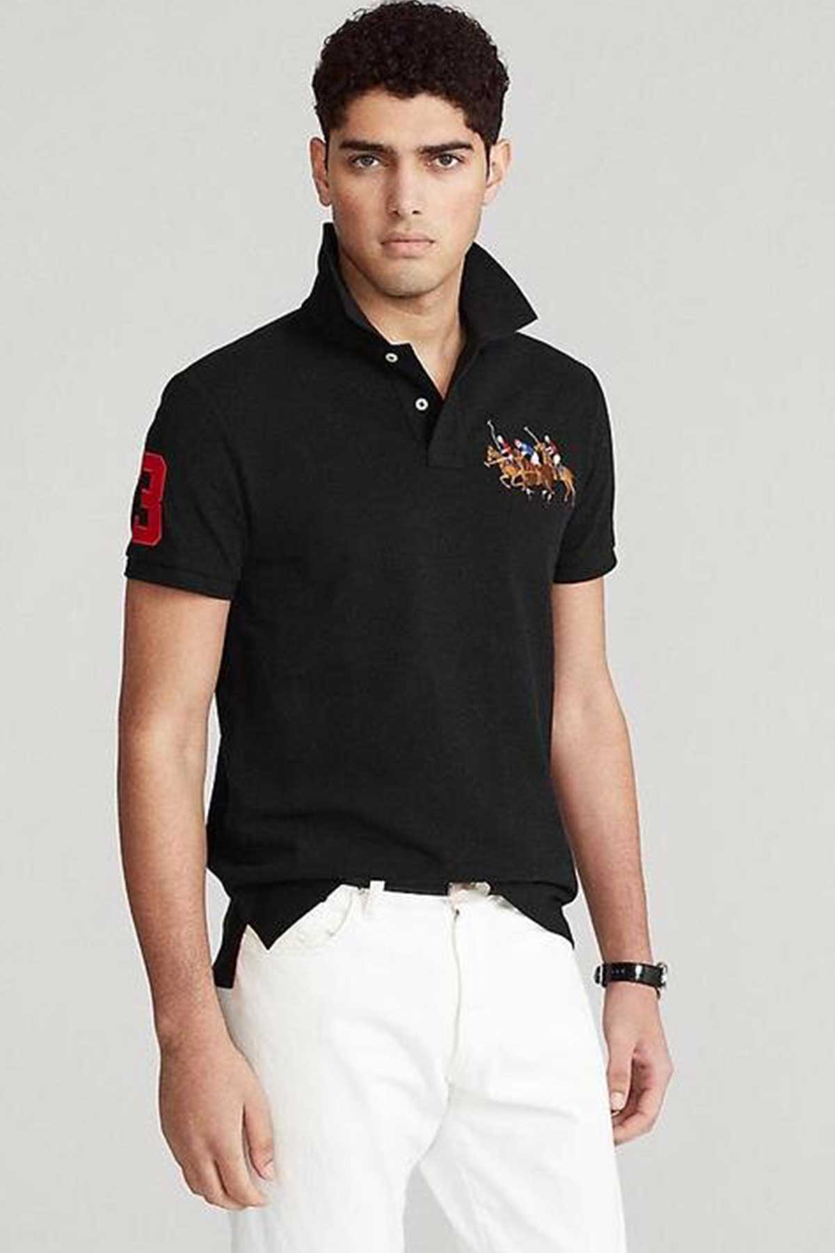 Polo Ralph Lauren Custom Slim Fit Triple Pony T-shirt-Libas Trendy Fashion Store
