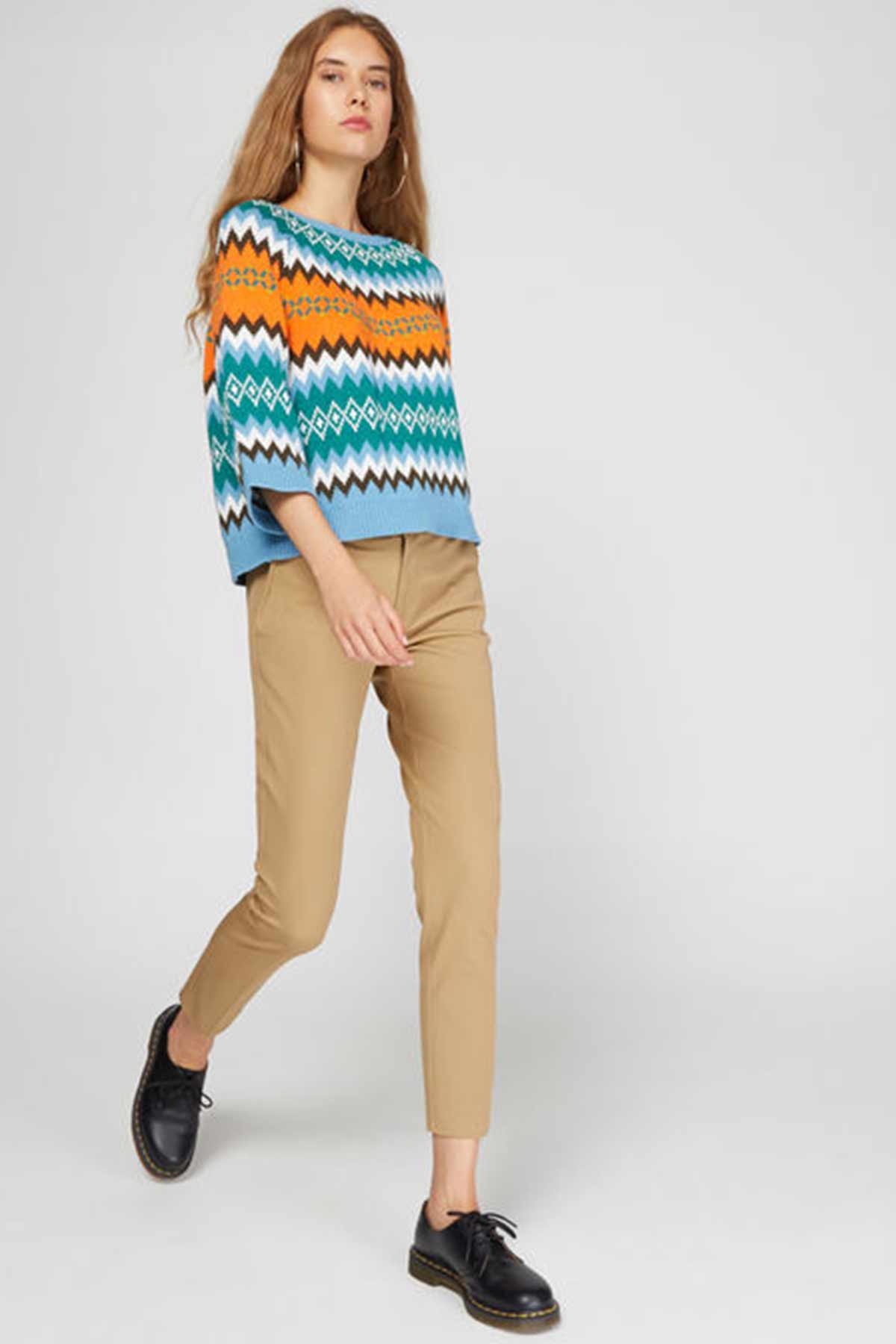 Polo Ralph Lauren Skinny Fit Crop Paça Pantolon-Libas Trendy Fashion Store