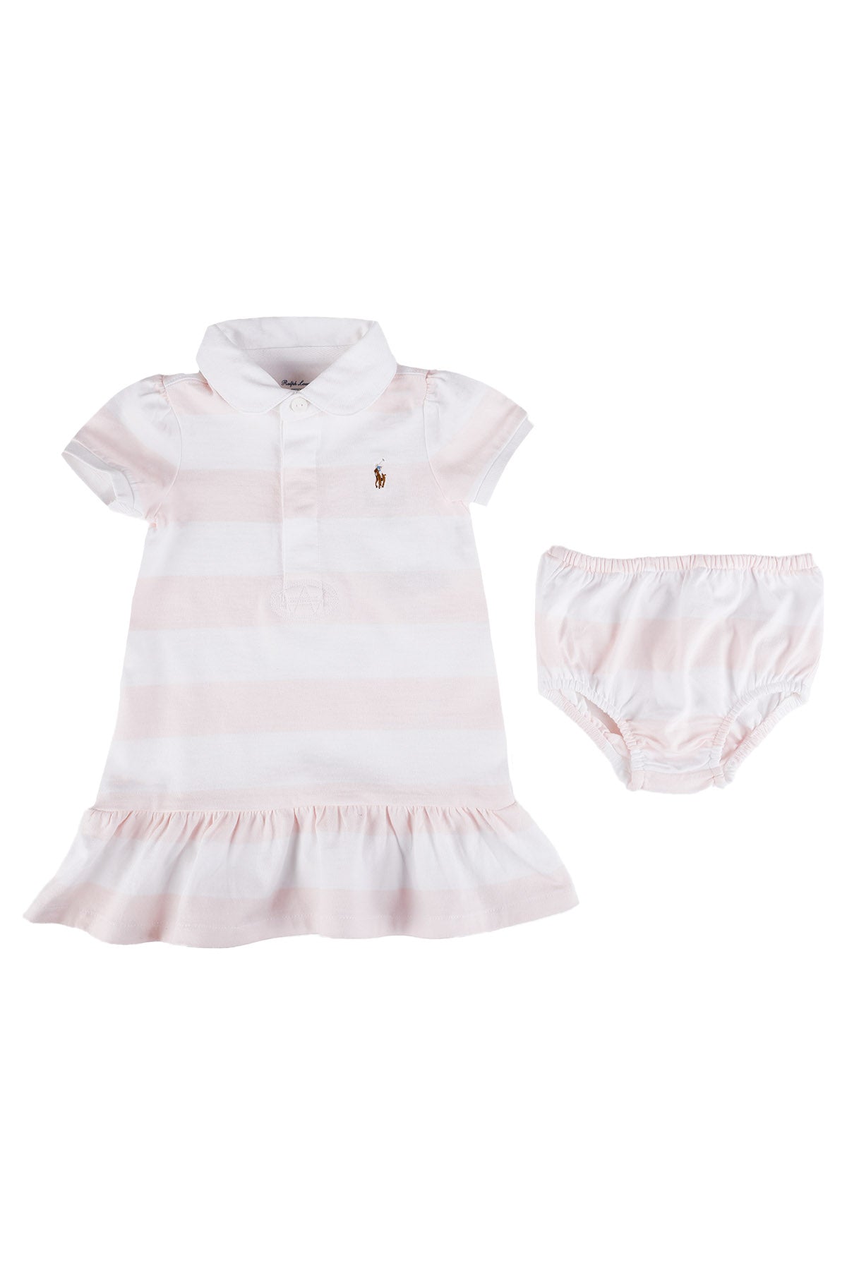 Polo Ralph Lauren 12-24 Ay Kız Bebek Polo Yaka Elbise-Libas Trendy Fashion Store