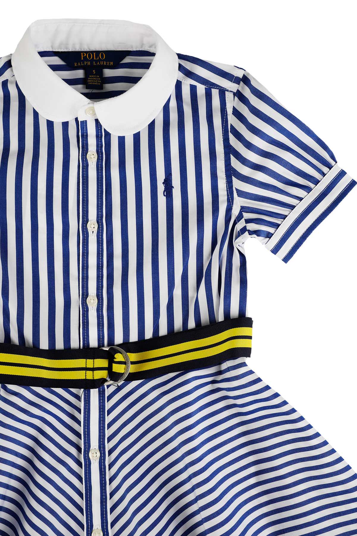 Polo Ralph Lauren 5-6.5 Yaş Kız Çocuk Çizgili Elbise-Libas Trendy Fashion Store