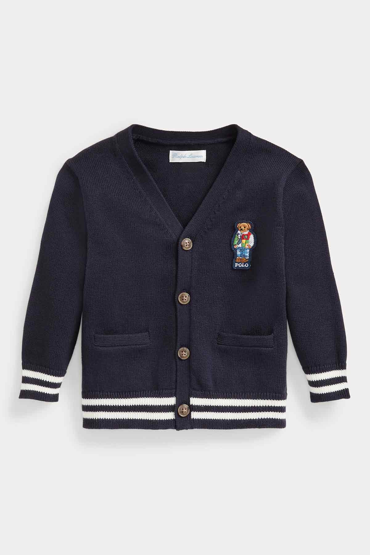 Polo Ralph Lauren 12-24 Ay Erkek Bebek Polo Bear Triko Ceket-Libas Trendy Fashion Store