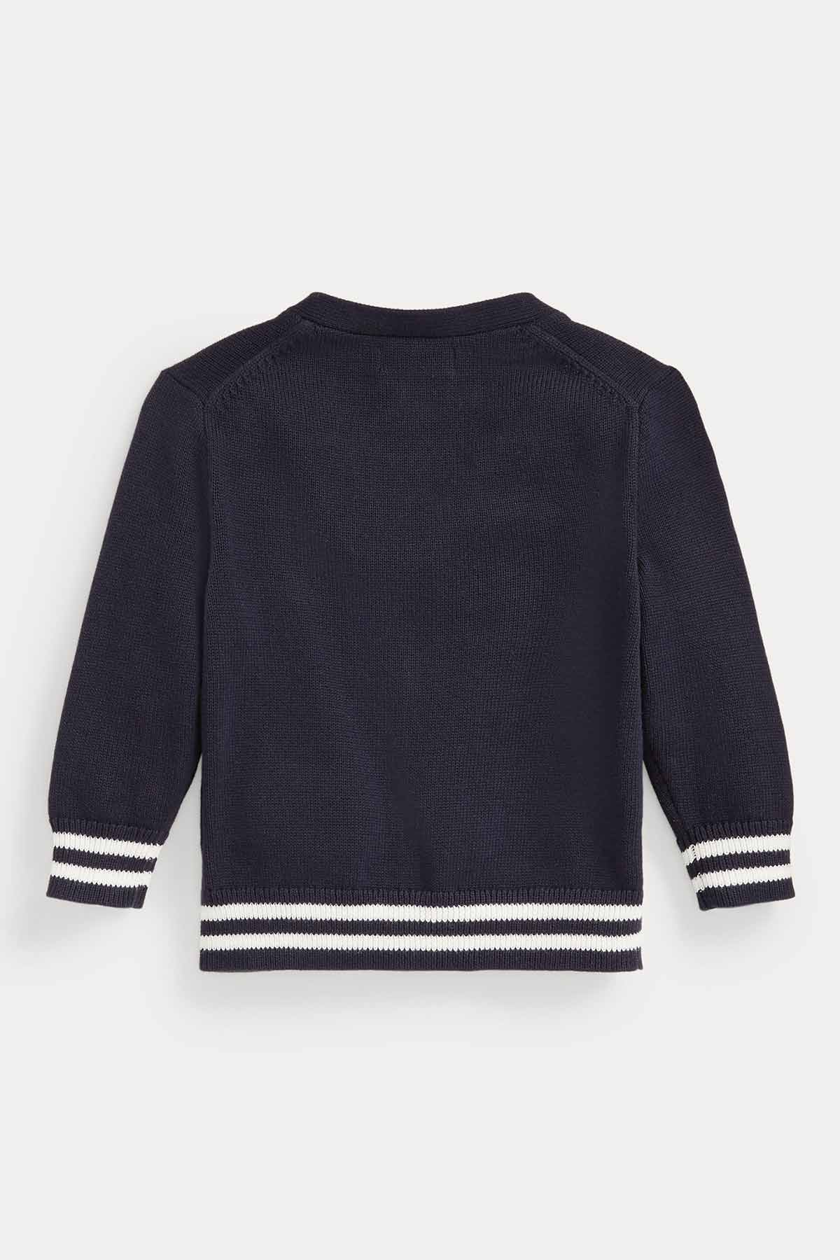 Polo Ralph Lauren 12-24 Ay Erkek Bebek Polo Bear Triko Ceket-Libas Trendy Fashion Store