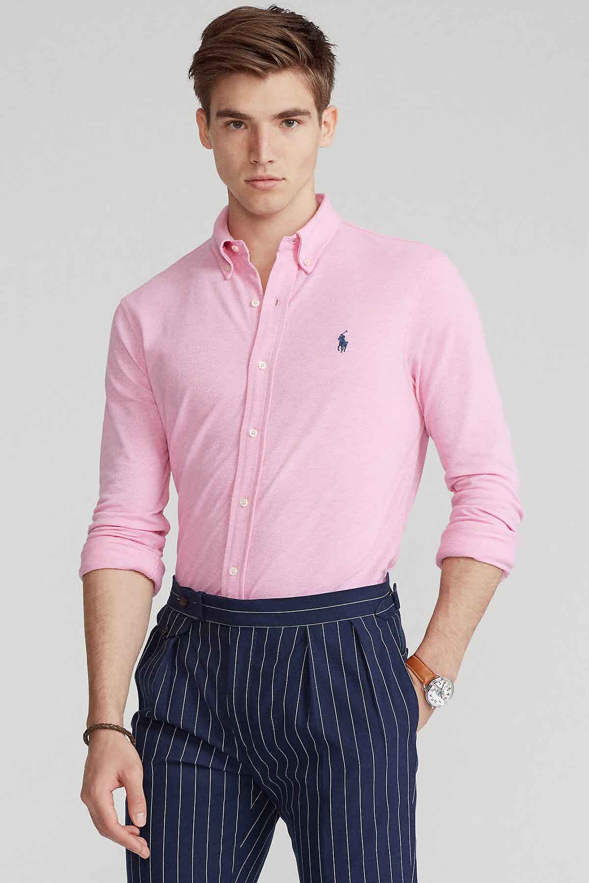 Polo Ralph Lauren Custom Fit Featherweight Mesh Gömlek-Libas Trendy Fashion Store