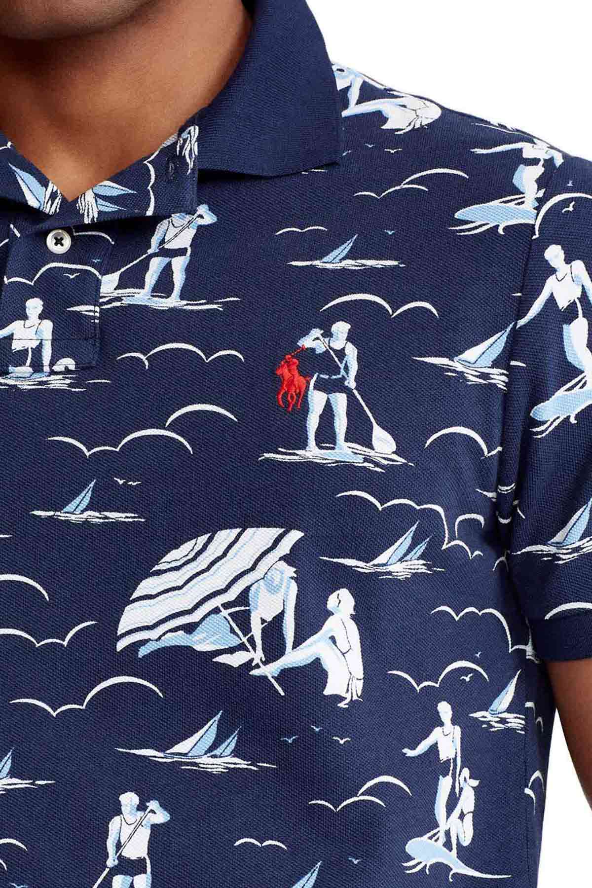 Polo Ralph Lauren Custom Slim Fit Marin Polo Yaka T-shirt-Libas Trendy Fashion Store