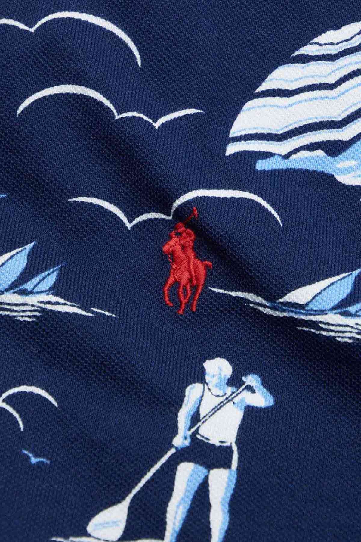 Polo Ralph Lauren Custom Slim Fit Marin Polo Yaka T-shirt-Libas Trendy Fashion Store