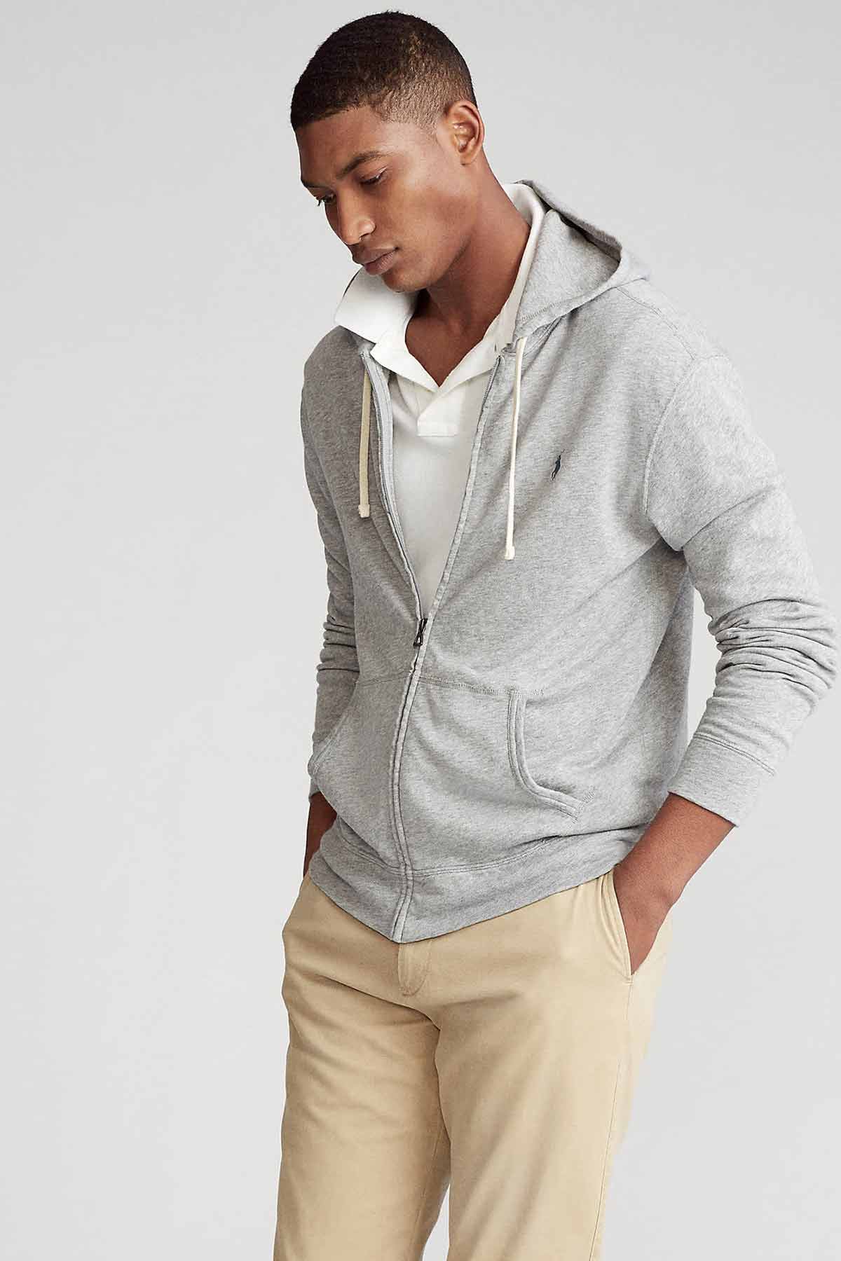 Polo Ralph Lauren Fermuarlı Kapüşonlu Sweatshirt Ceket-Libas Trendy Fashion Store