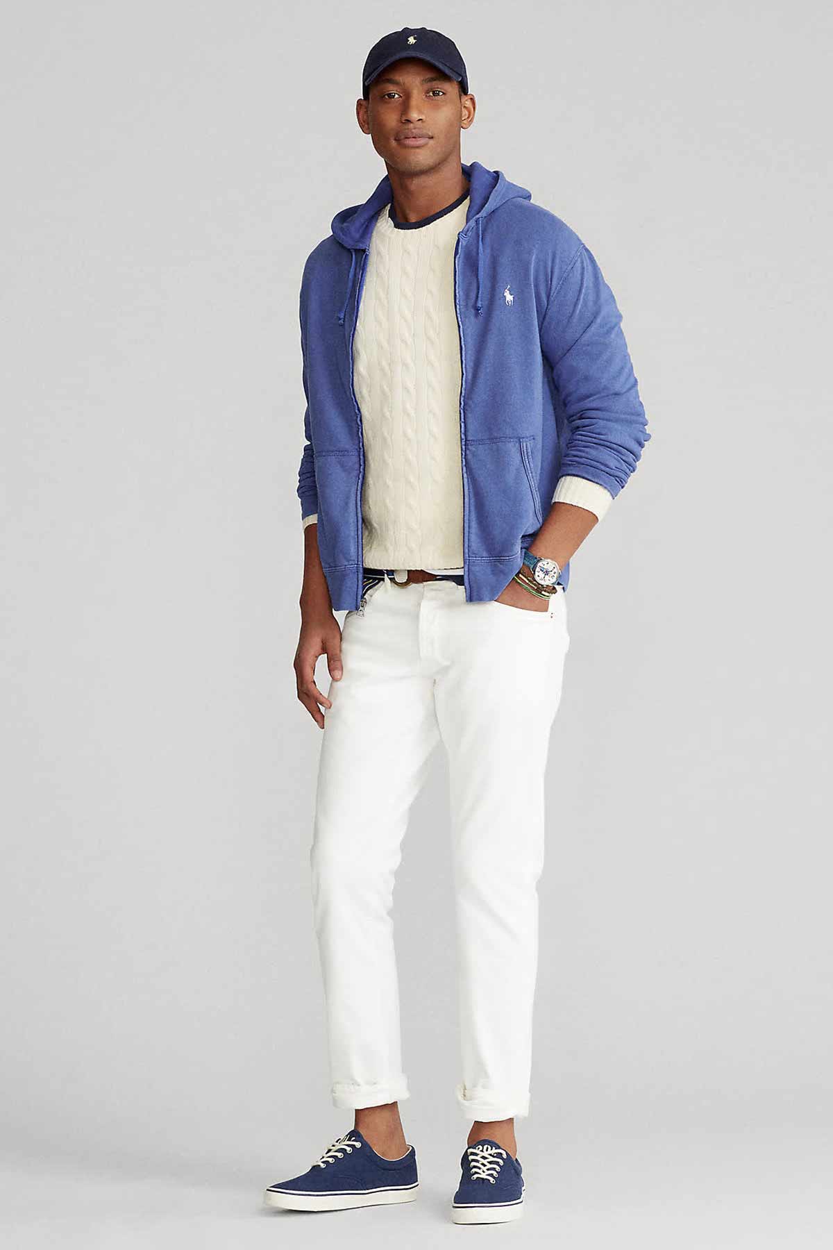 Polo Ralph Lauren Fermuarlı Kapüşonlu Sweatshirt Ceket-Libas Trendy Fashion Store