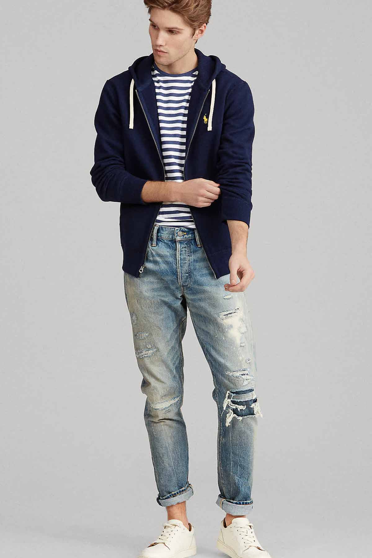 Polo Ralph Lauren Fermuarlı Kapüşonlu Sweatshirt Ceket-Libas Trendy Fashion Store