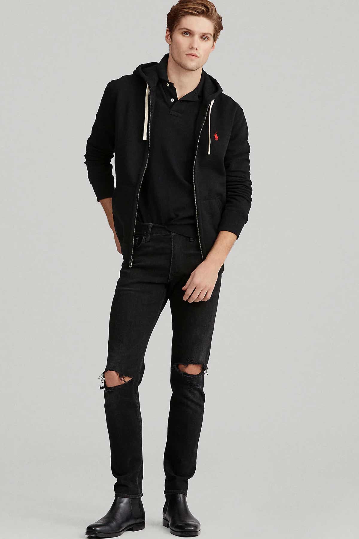 Polo Ralph Lauren Fermuarlı Kapüşonlu Sweatshirt Ceket-Libas Trendy Fashion Store