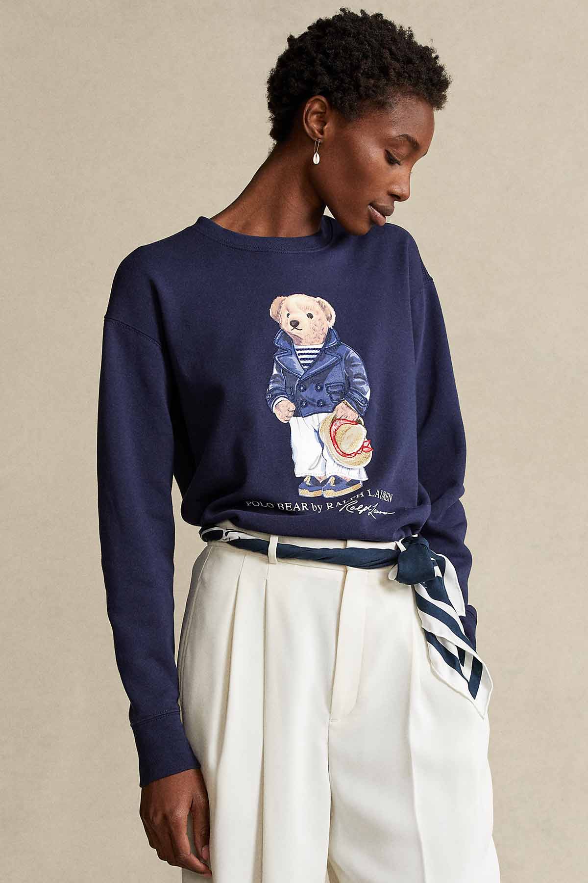 Polo Ralph Lauren Yuvarlak Yaka Polo Bear Sweatshirt-Libas Trendy Fashion Store
