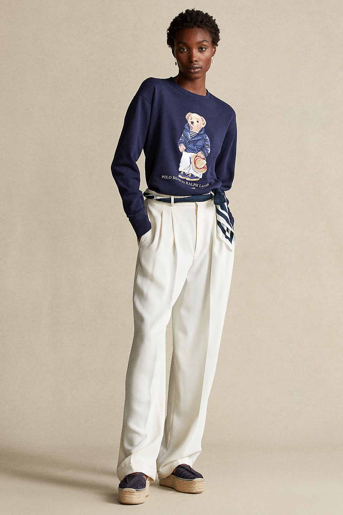 Polo Ralph Lauren Yuvarlak Yaka Polo Bear Sweatshirt-Libas Trendy Fashion Store