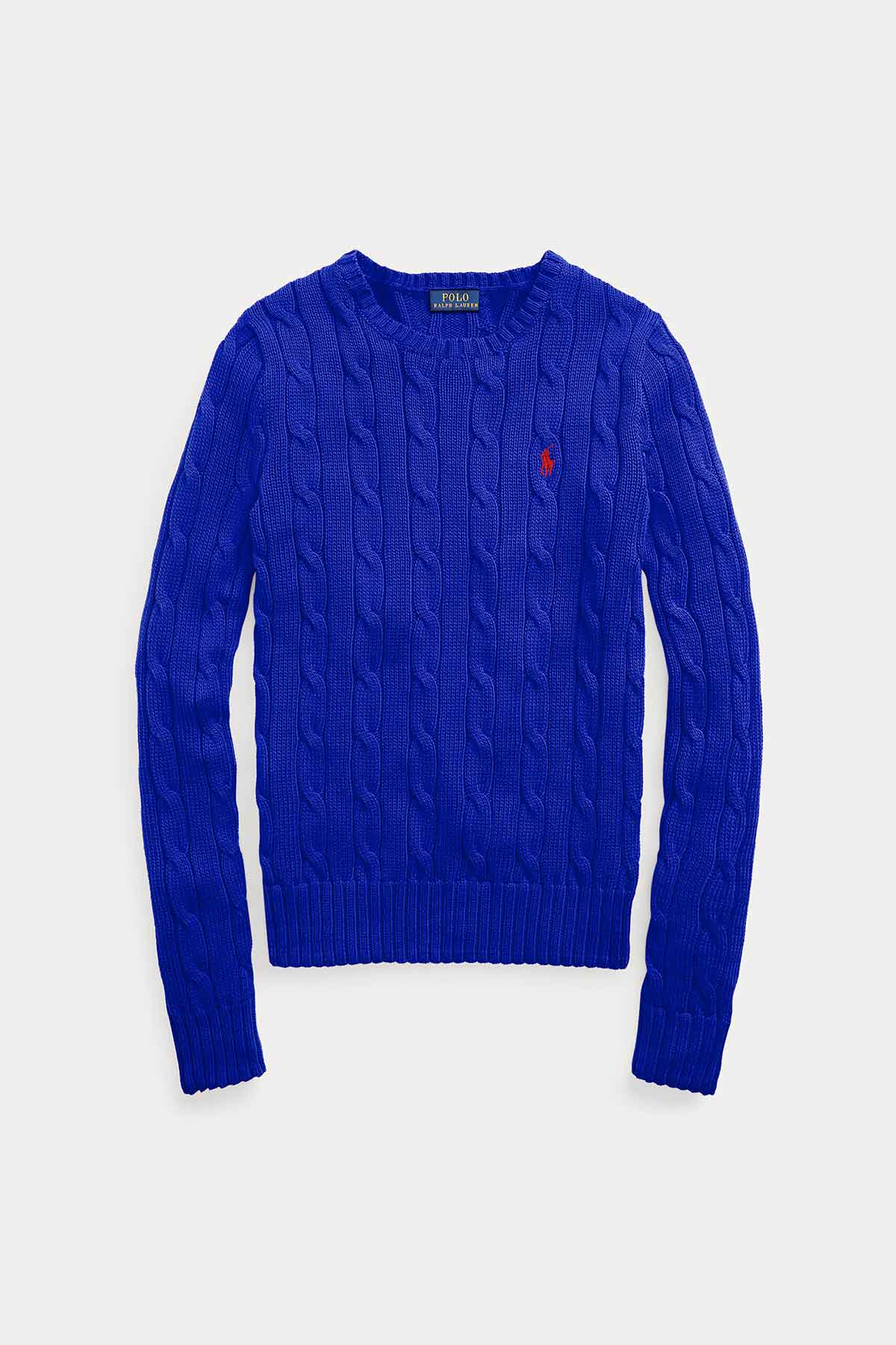 Polo Ralph Lauren Pima Cotton Slim Fit Saç Örgü Triko-Libas Trendy Fashion Store