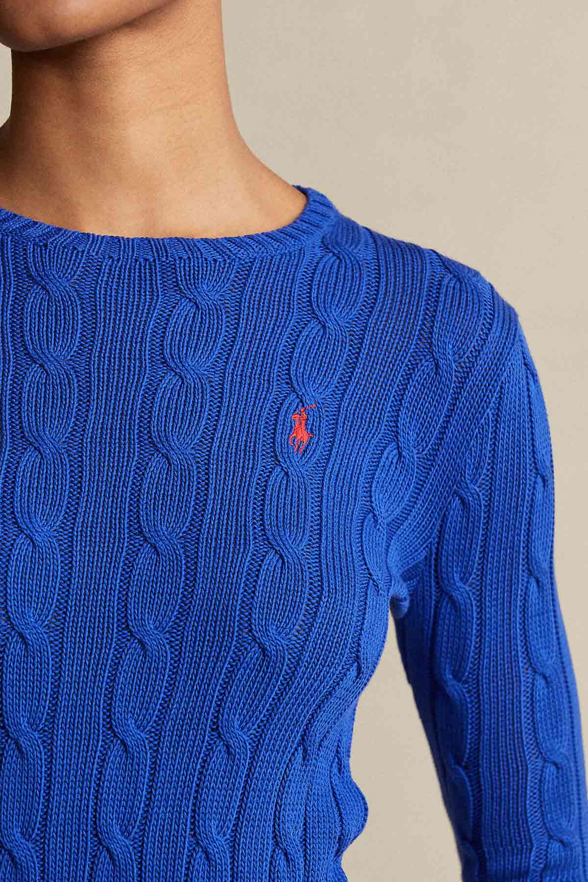 Polo Ralph Lauren Pima Cotton Slim Fit Saç Örgü Triko-Libas Trendy Fashion Store