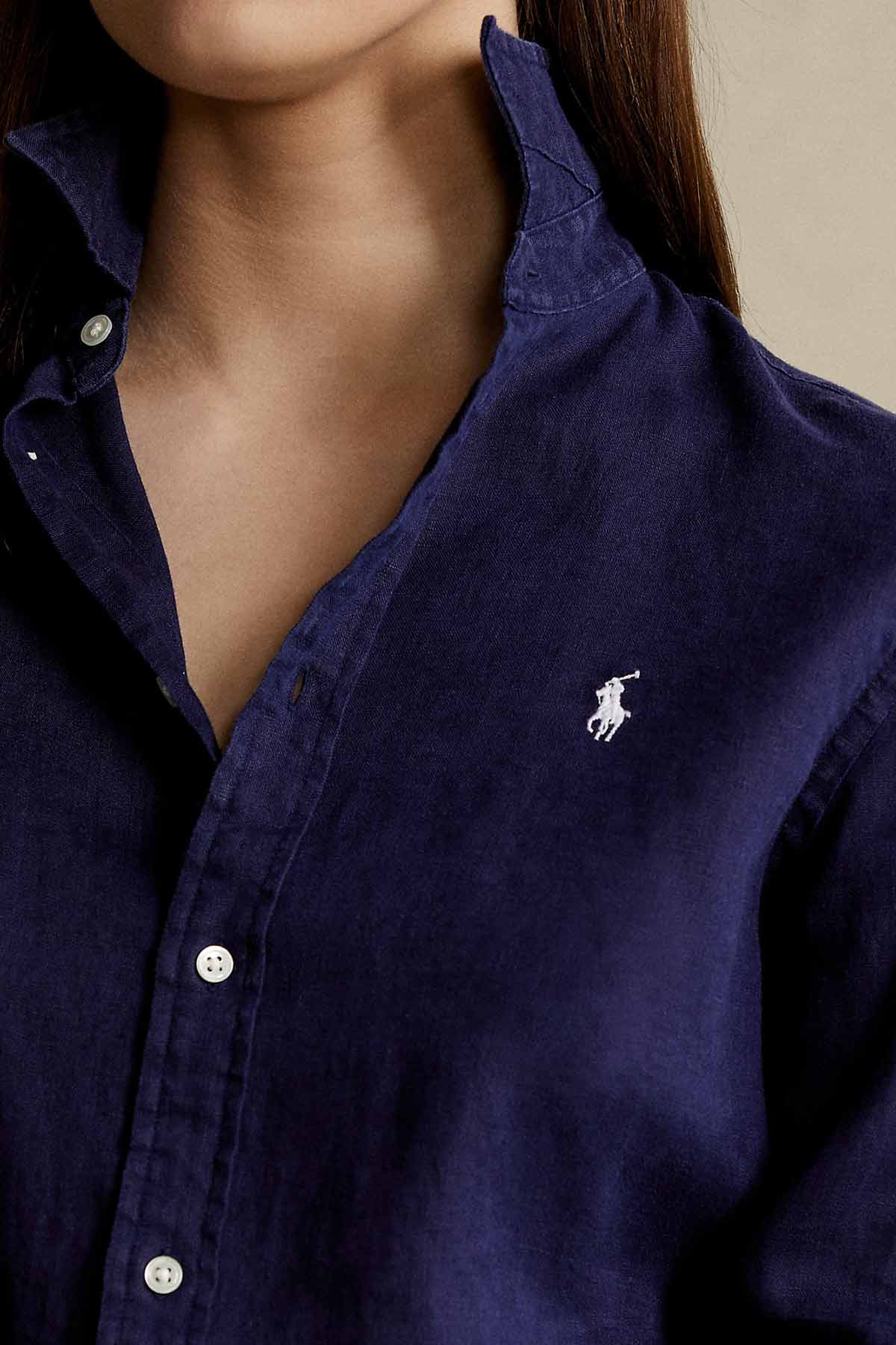 Polo Ralph Lauren Geniş Kesim Keten Gömlek-Libas Trendy Fashion Store