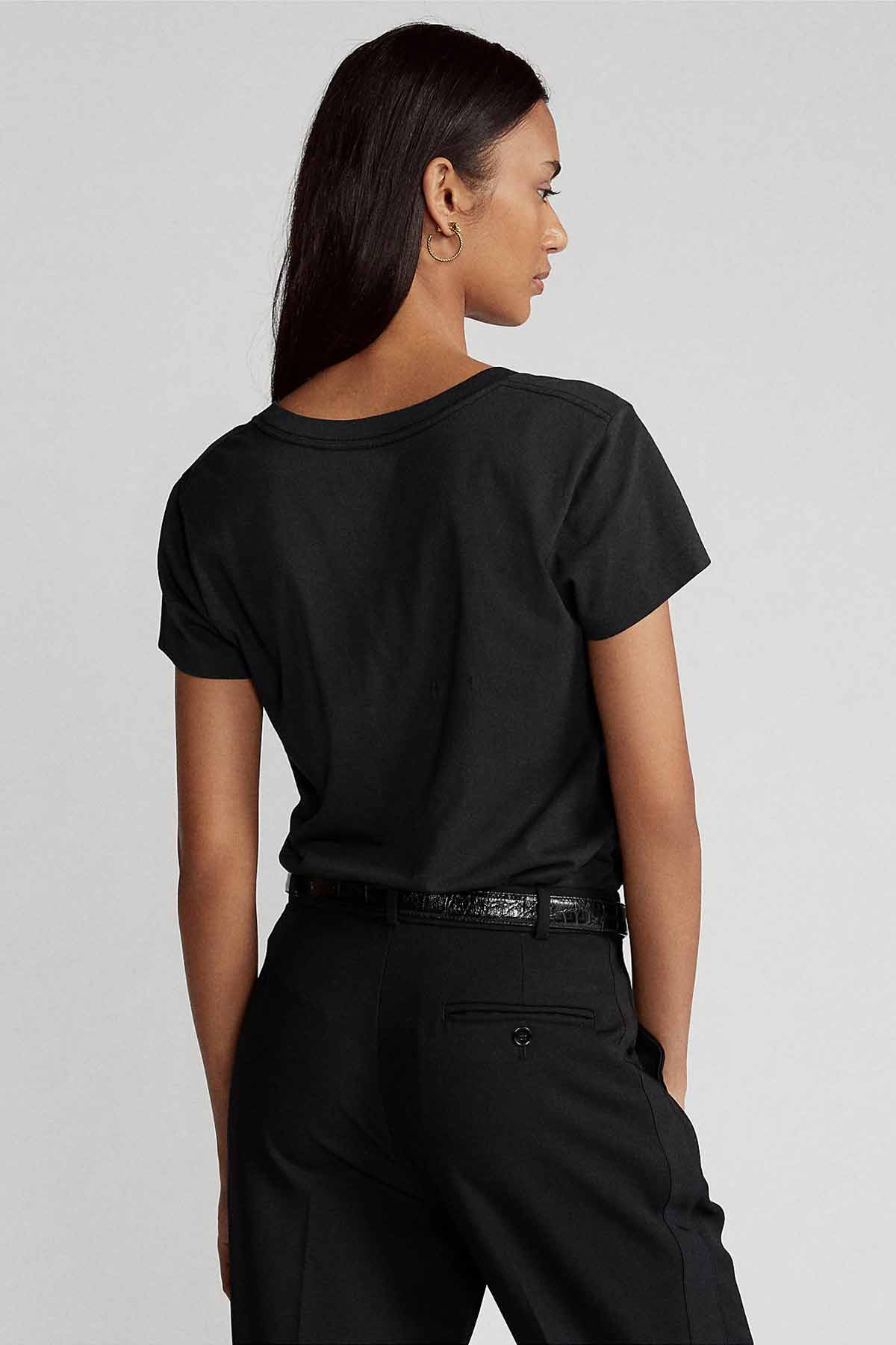 Polo Ralph Lauren Custom Fit V Yaka T-shirt-Libas Trendy Fashion Store