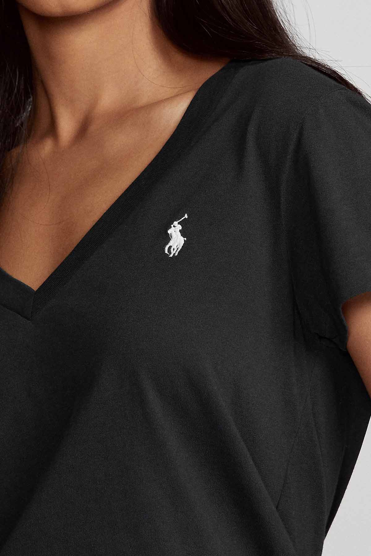 Polo Ralph Lauren Custom Fit V Yaka T-shirt-Libas Trendy Fashion Store