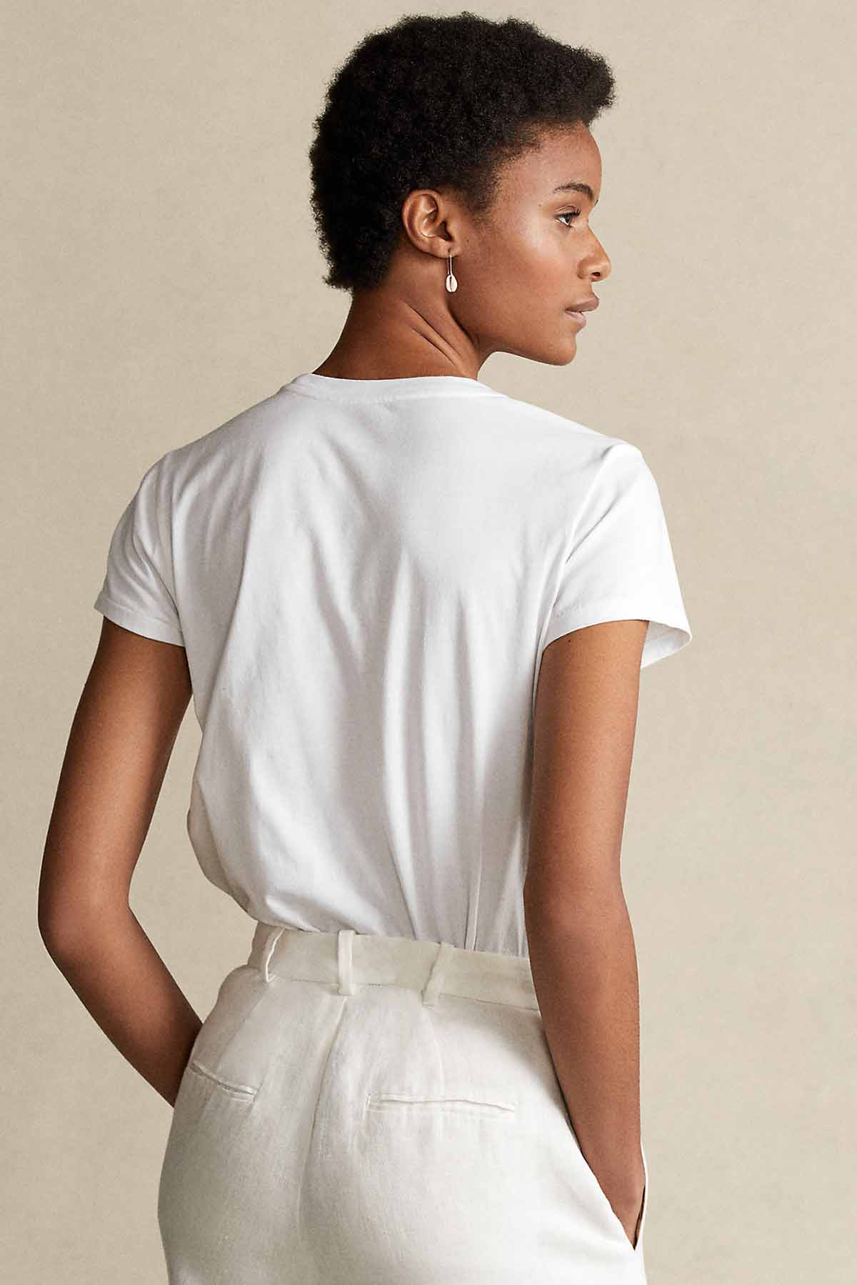 Polo Ralph Lauren Deniz Kabuğu Aksesuar Logolu T-shirt-Libas Trendy Fashion Store