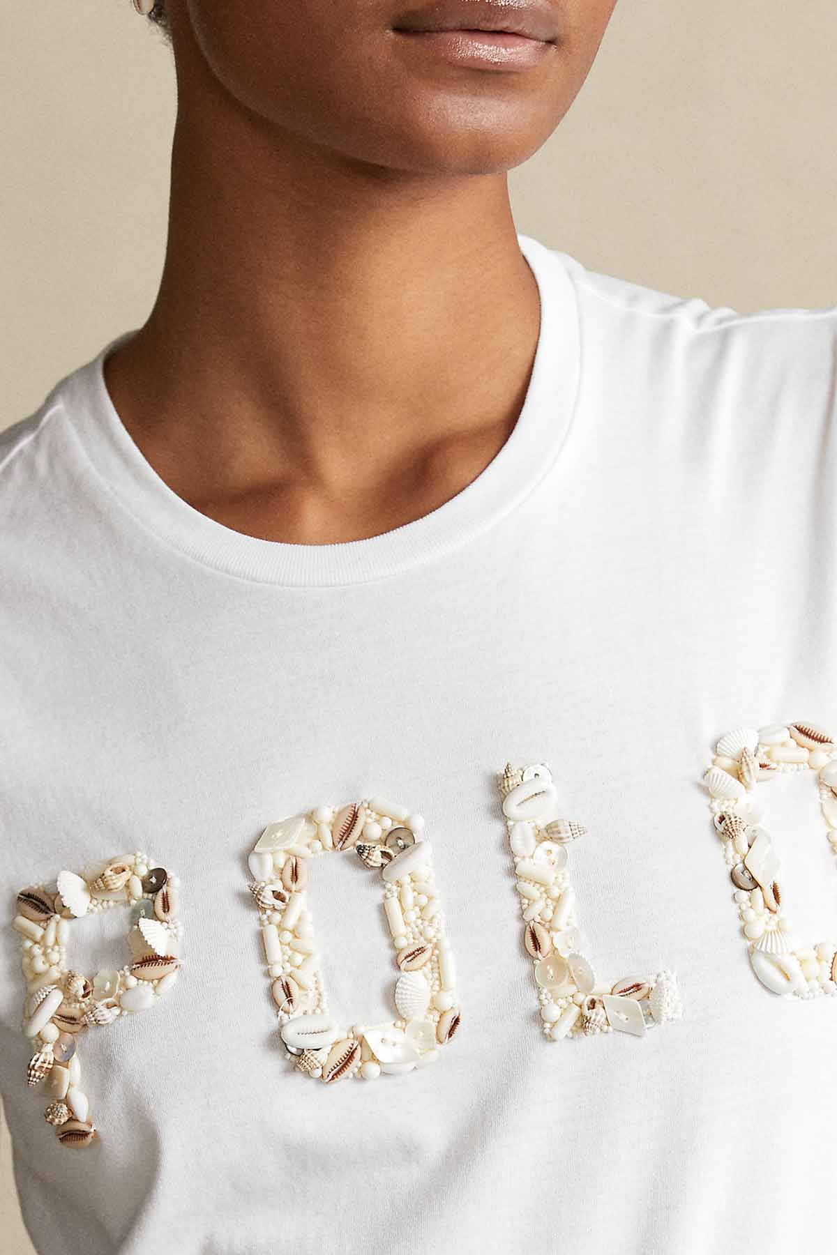 Polo Ralph Lauren Deniz Kabuğu Aksesuar Logolu T-shirt-Libas Trendy Fashion Store