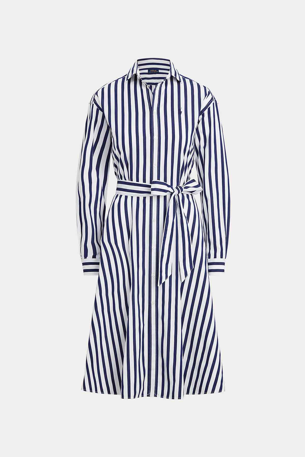 Polo Ralph Lauren Belden Kuşaklı Midi Gömlek Elbise-Libas Trendy Fashion Store