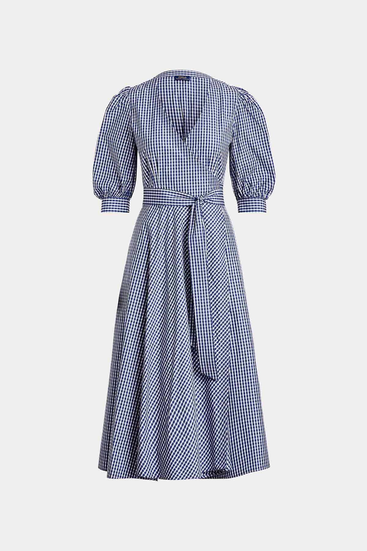 Polo Ralph Lauren Çizgili Belden Kuşaklı Midi Elbise-Libas Trendy Fashion Store