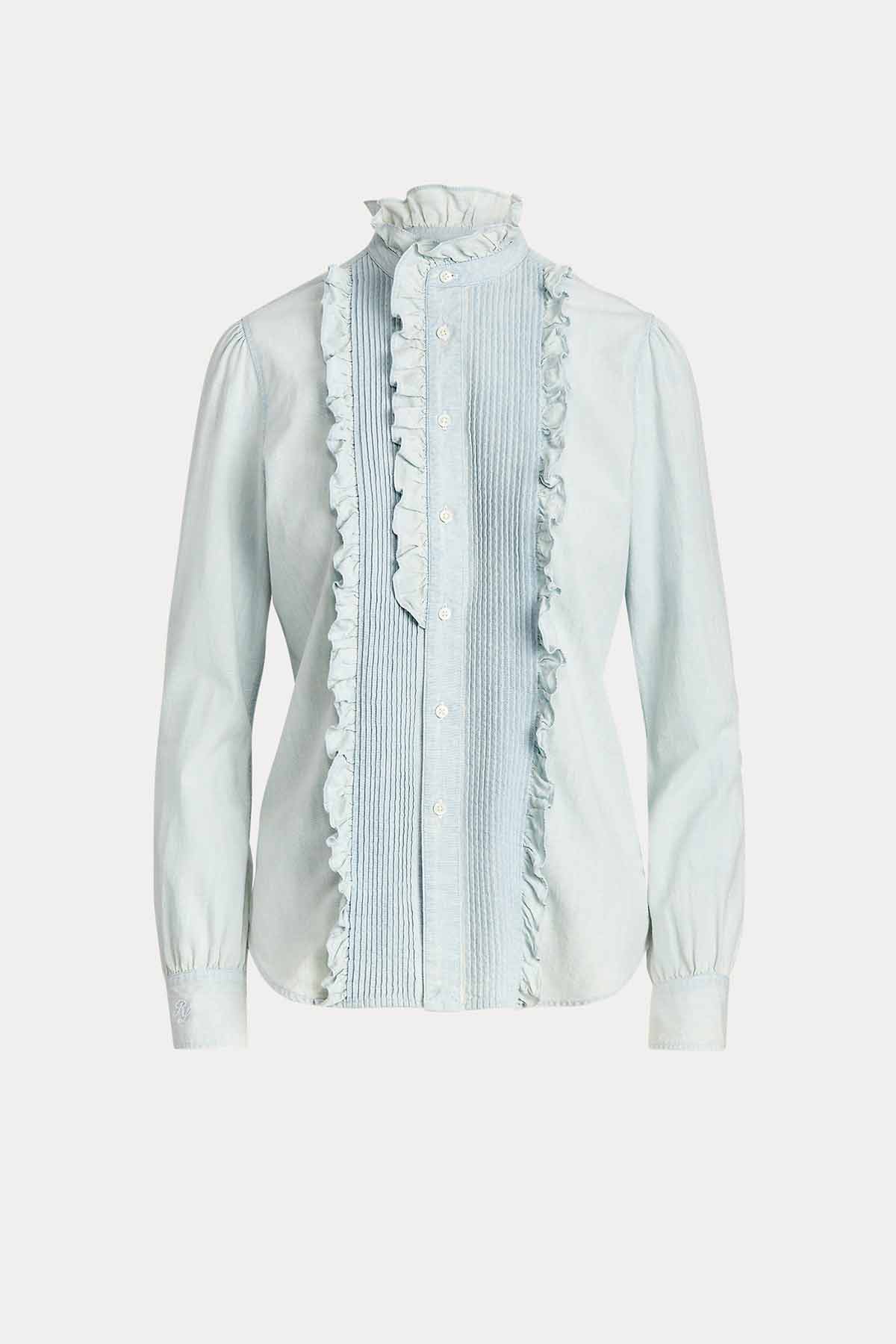 Polo Ralph Lauren Fırfırlı Denim Gömlek-Libas Trendy Fashion Store