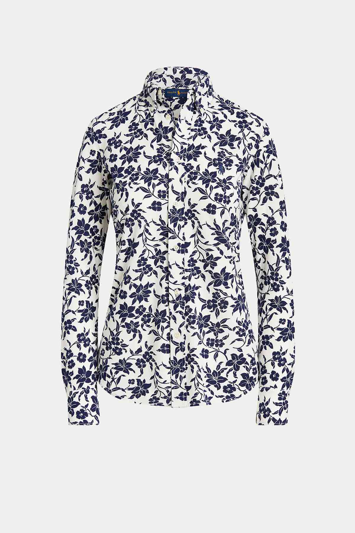 Polo Ralph Lauren Çiçek Desenli Knit Oxford Gömlek-Libas Trendy Fashion Store