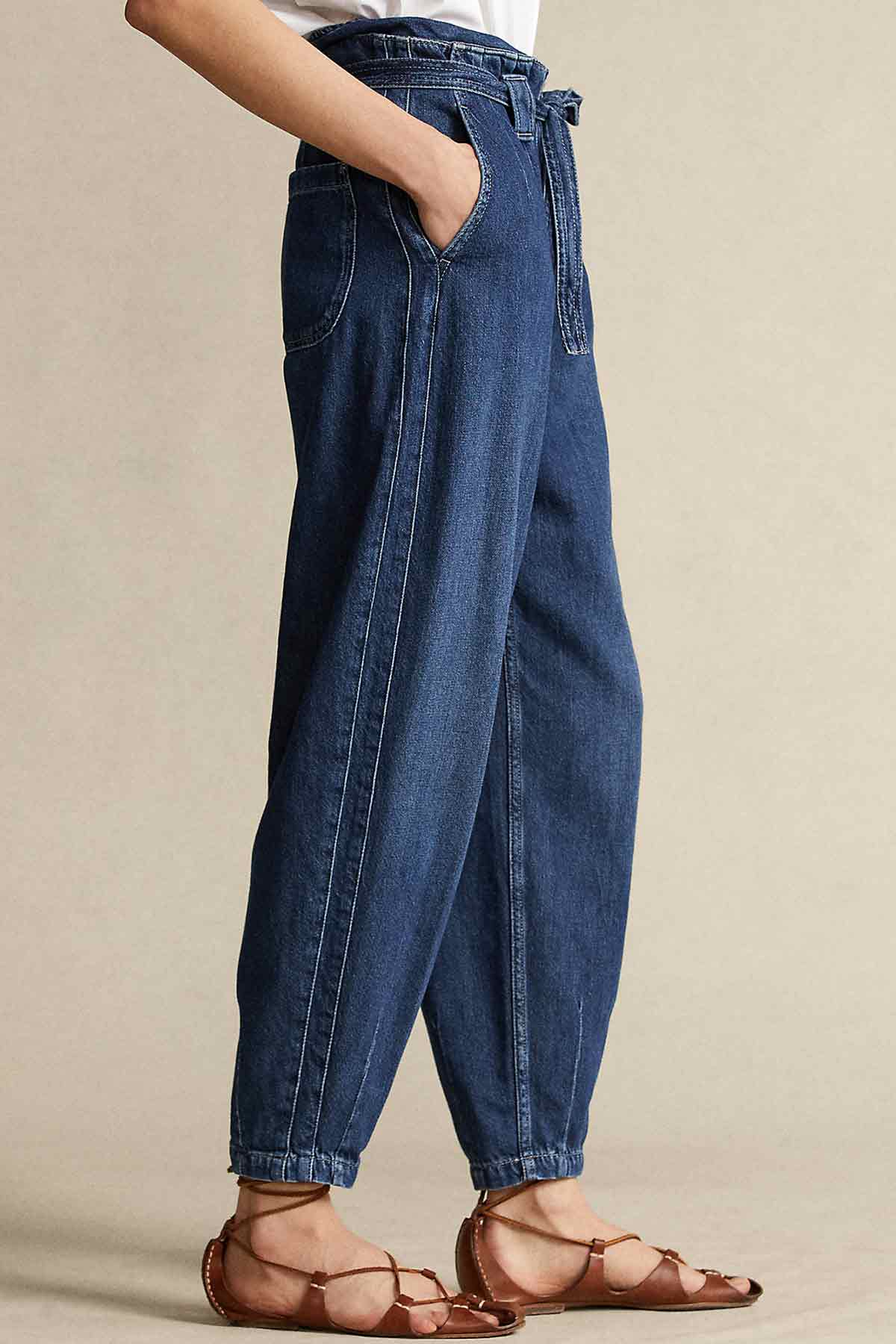 Polo Ralph Lauren Yüksek Bel Kuşaklı Jeans-Libas Trendy Fashion Store