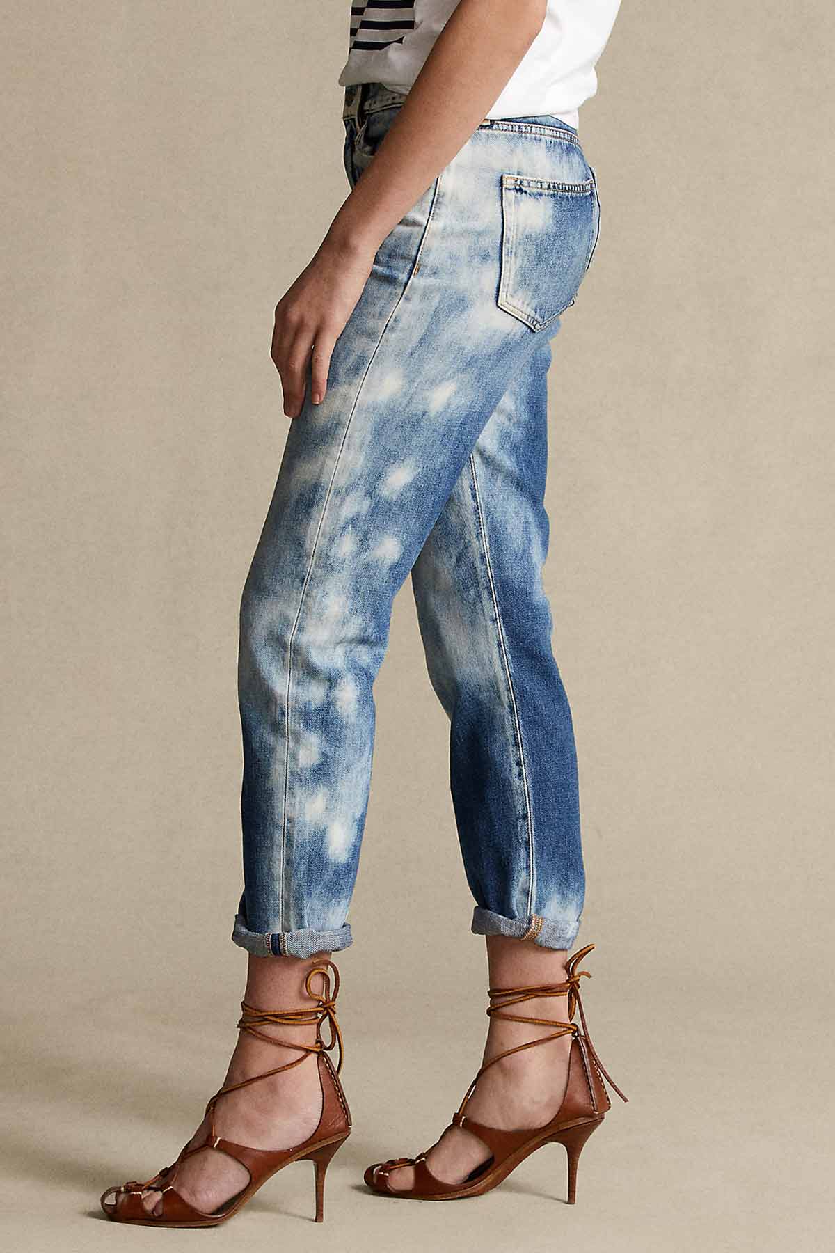 Polo Ralph Lauren Açma Efektli Avery Boyfriend Jeans-Libas Trendy Fashion Store