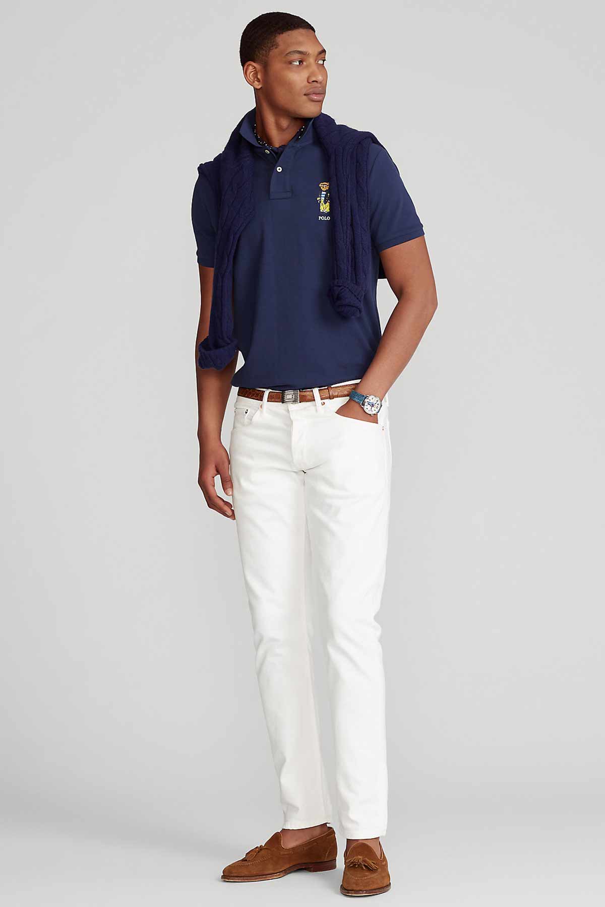 Polo Ralph Lauren Custom Slim Fit Polo Bear Polo Yaka T-shirt-Libas Trendy Fashion Store