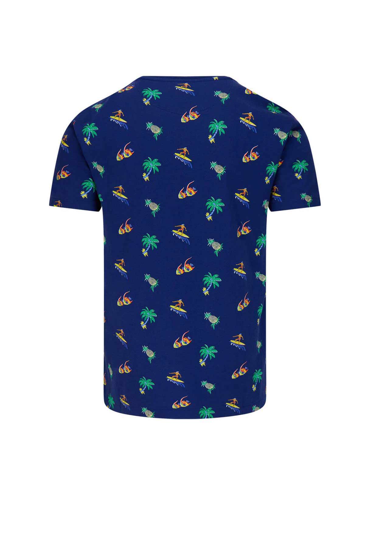 Polo Ralph Lauren Tropik Desenli Custom Slim Fit T-shirt-Libas Trendy Fashion Store