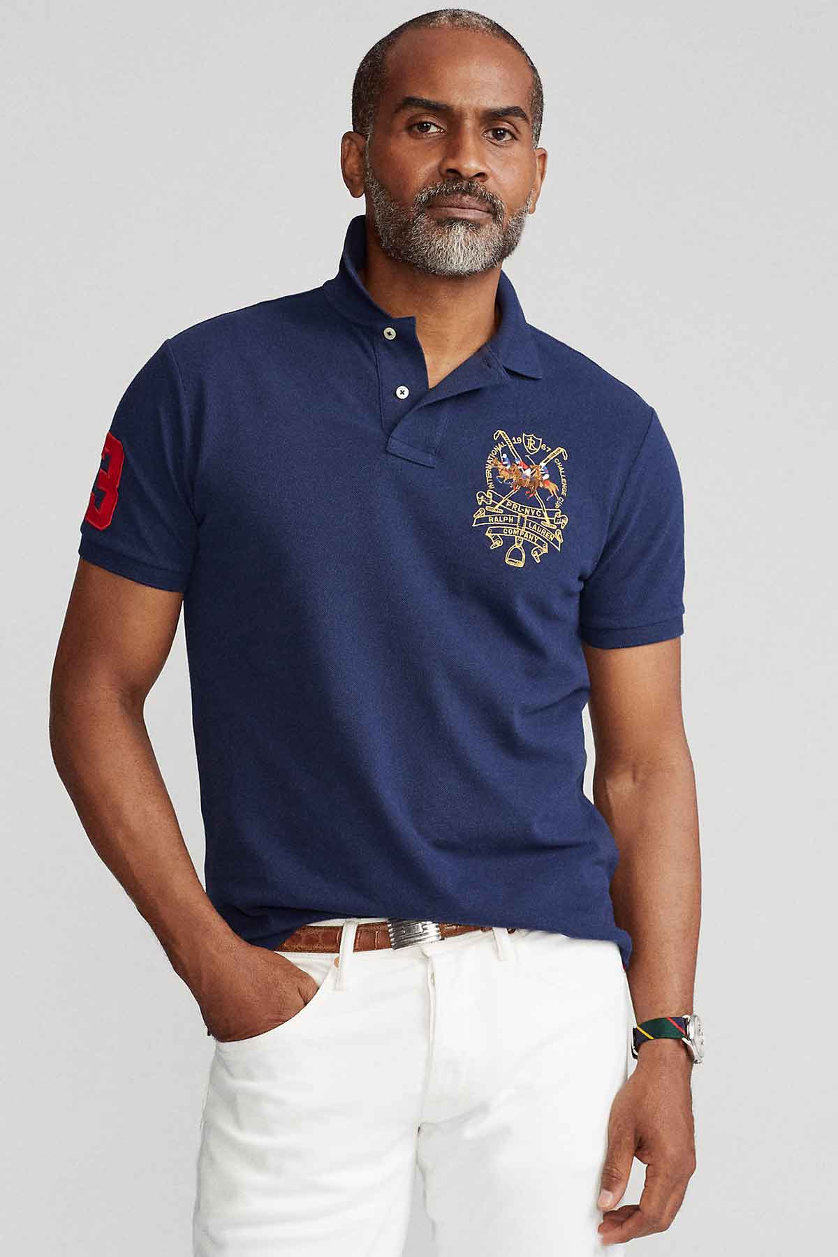 Polo Ralph Lauren Triple Pony Polo Yaka T-shirt-Libas Trendy Fashion Store