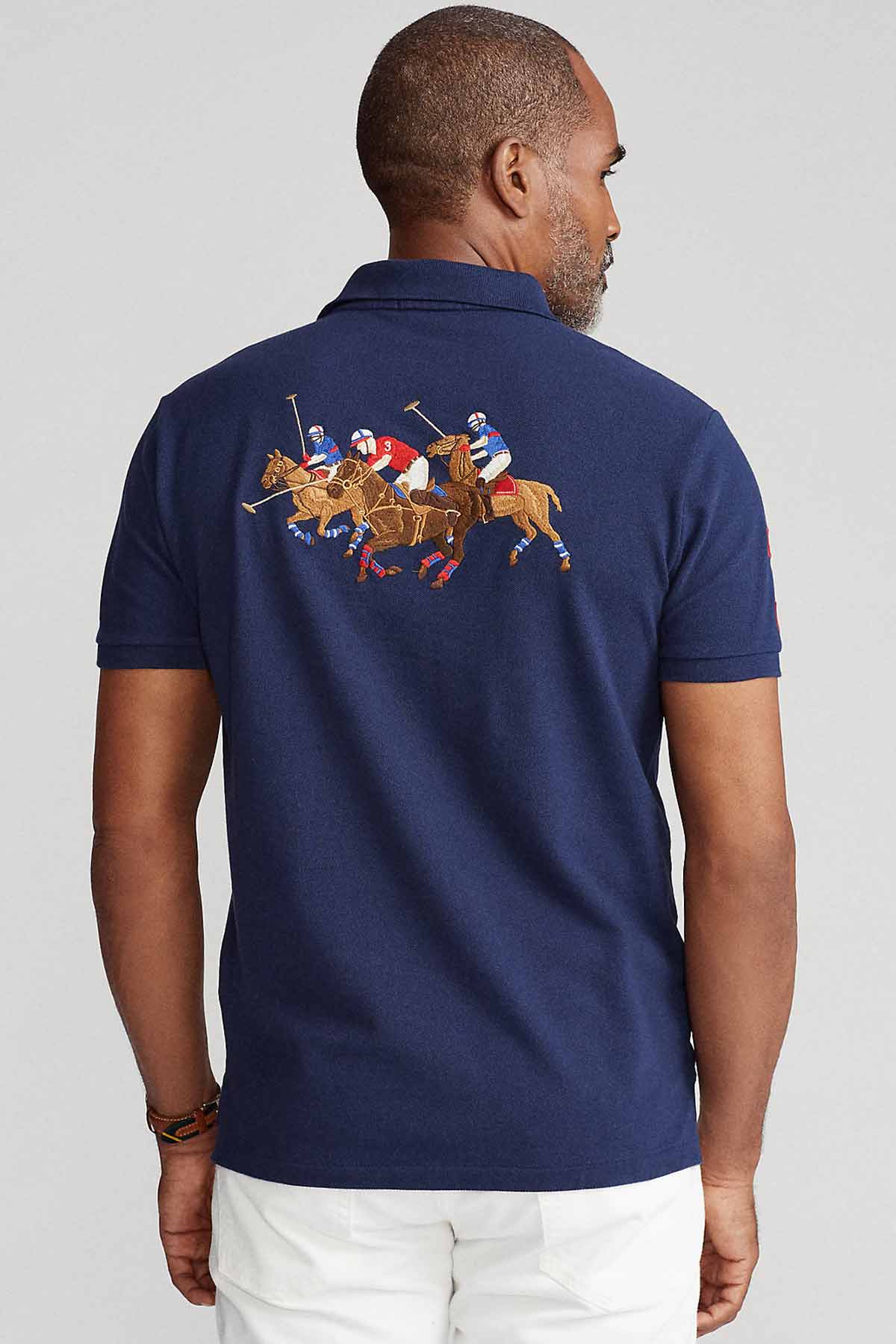 Polo Ralph Lauren Triple Pony Polo Yaka T-shirt-Libas Trendy Fashion Store
