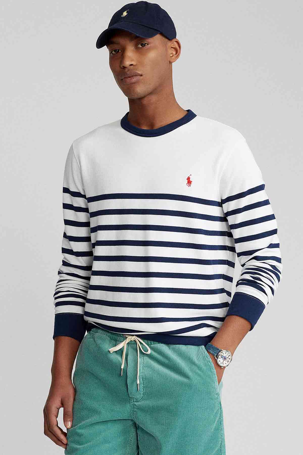 Polo Ralph Lauren Çizglili Sweatshirt-Libas Trendy Fashion Store