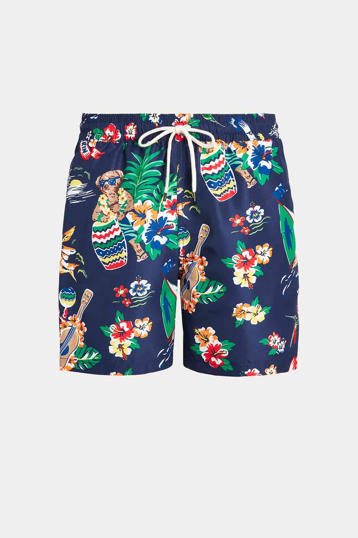 Polo Ralph Lauren Tropik Desenli Polo Bear Şort Mayo-Libas Trendy Fashion Store