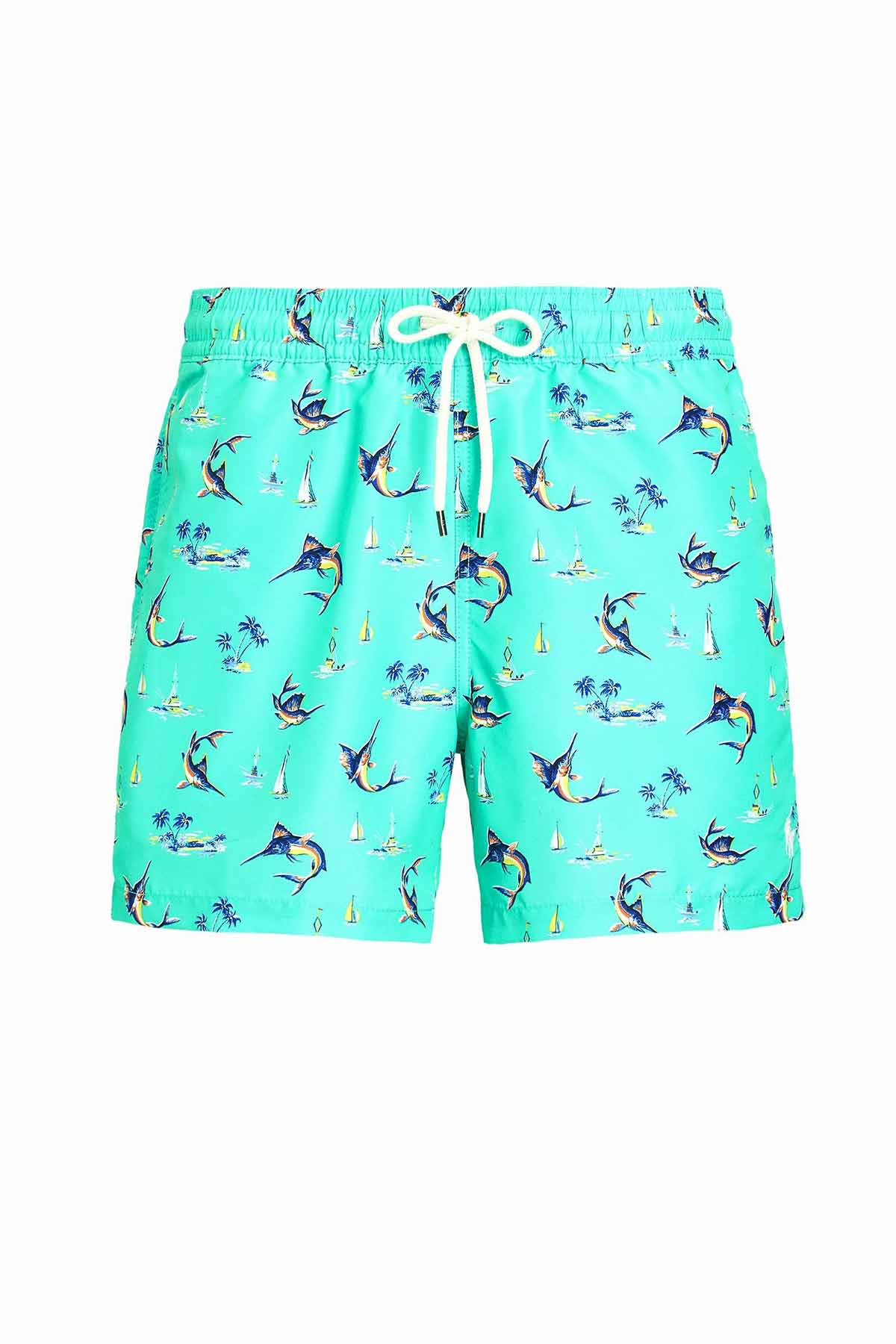 Polo Ralph Lauren Marin Desenli Slim Fit Şort Mayo-Libas Trendy Fashion Store