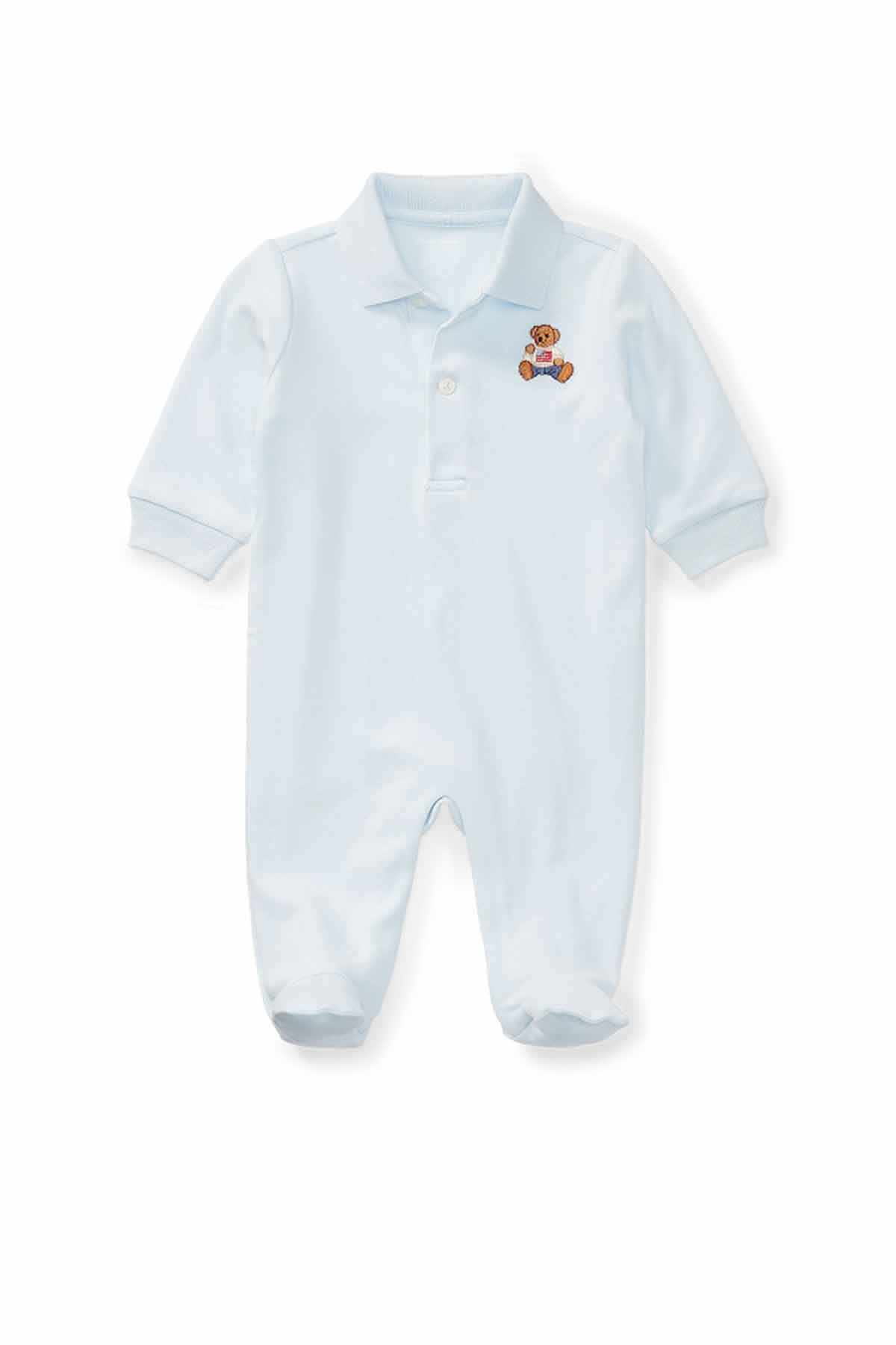 Polo Ralph Lauren 3-9 Ay Erkek Bebek Polo Bear Polo Yaka Tulum-Libas Trendy Fashion Store