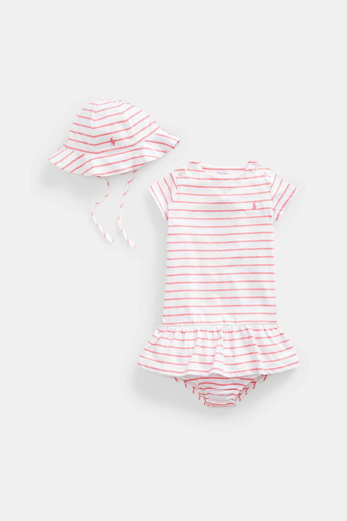 Polo Ralph Lauren 3-6 Ay Kız Bebek Polo Bear Elbise Set-Libas Trendy Fashion Store