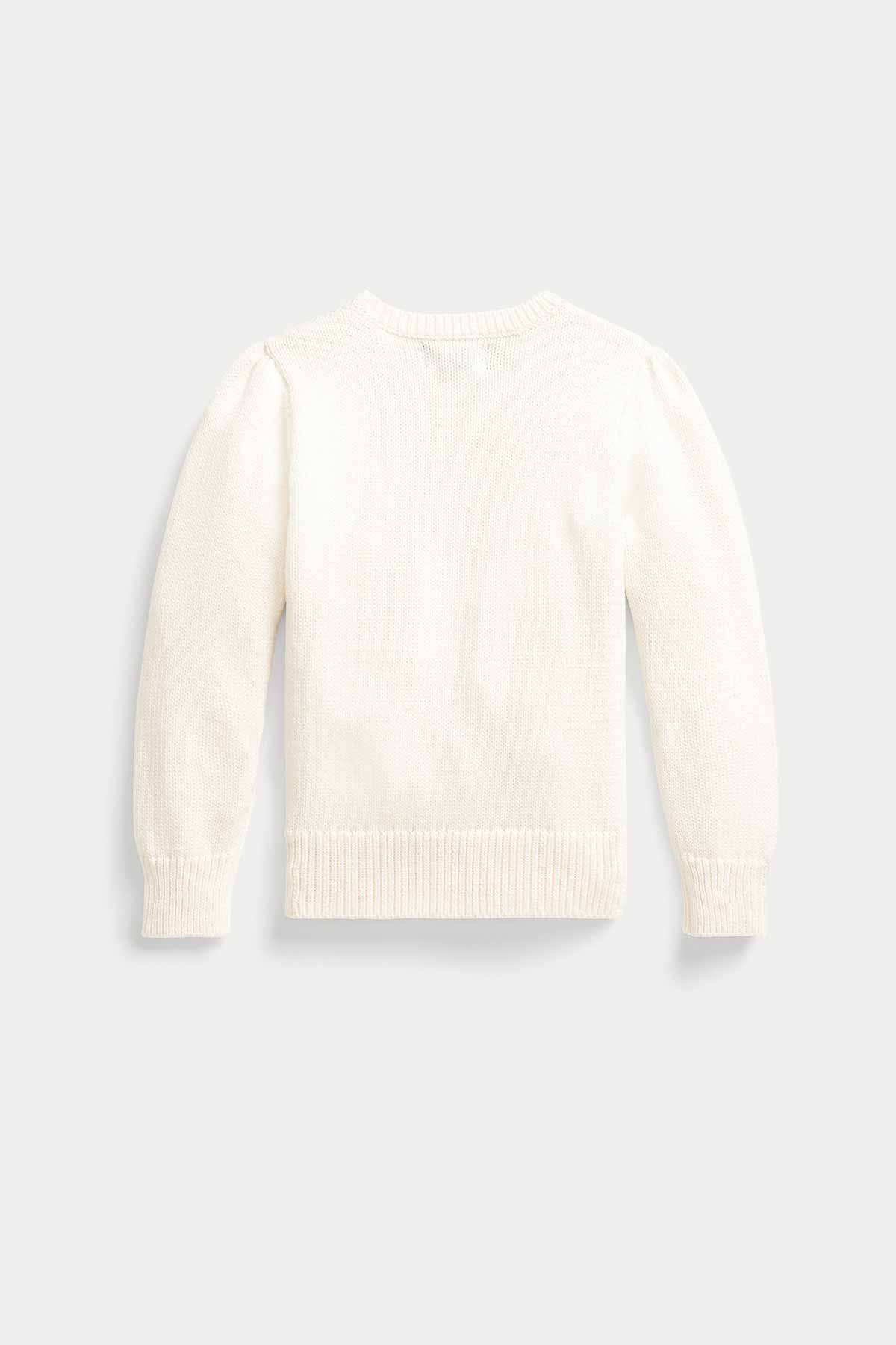 Polo Ralph Lauren 2-6.5 Yaş Kız Çocuk Polo Bear Örgü Triko-Libas Trendy Fashion Store