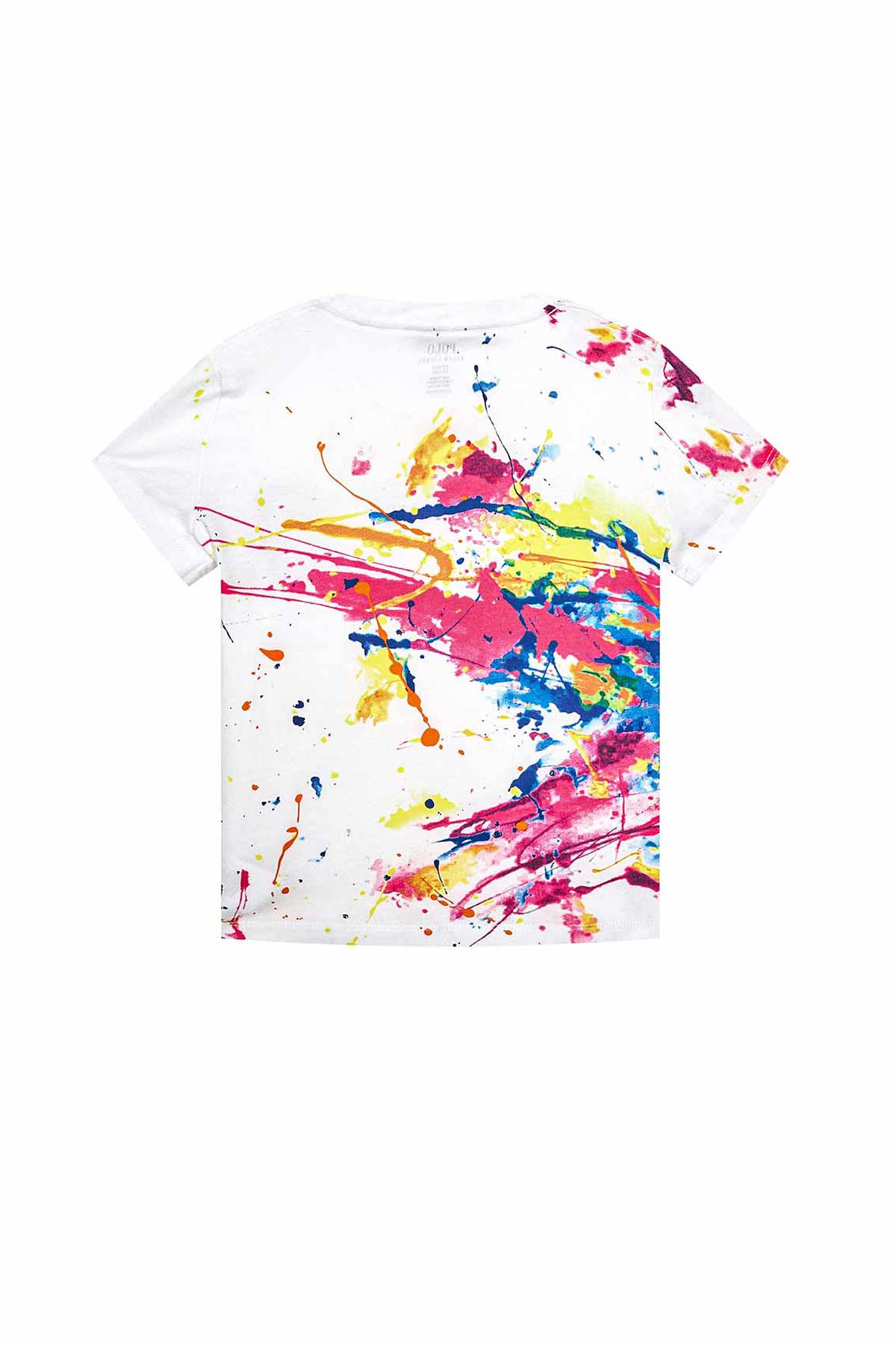 Polo Ralph Lauren 5-6.5 Yaş Kız Çocuk Boya Efektli T-shirt-Libas Trendy Fashion Store