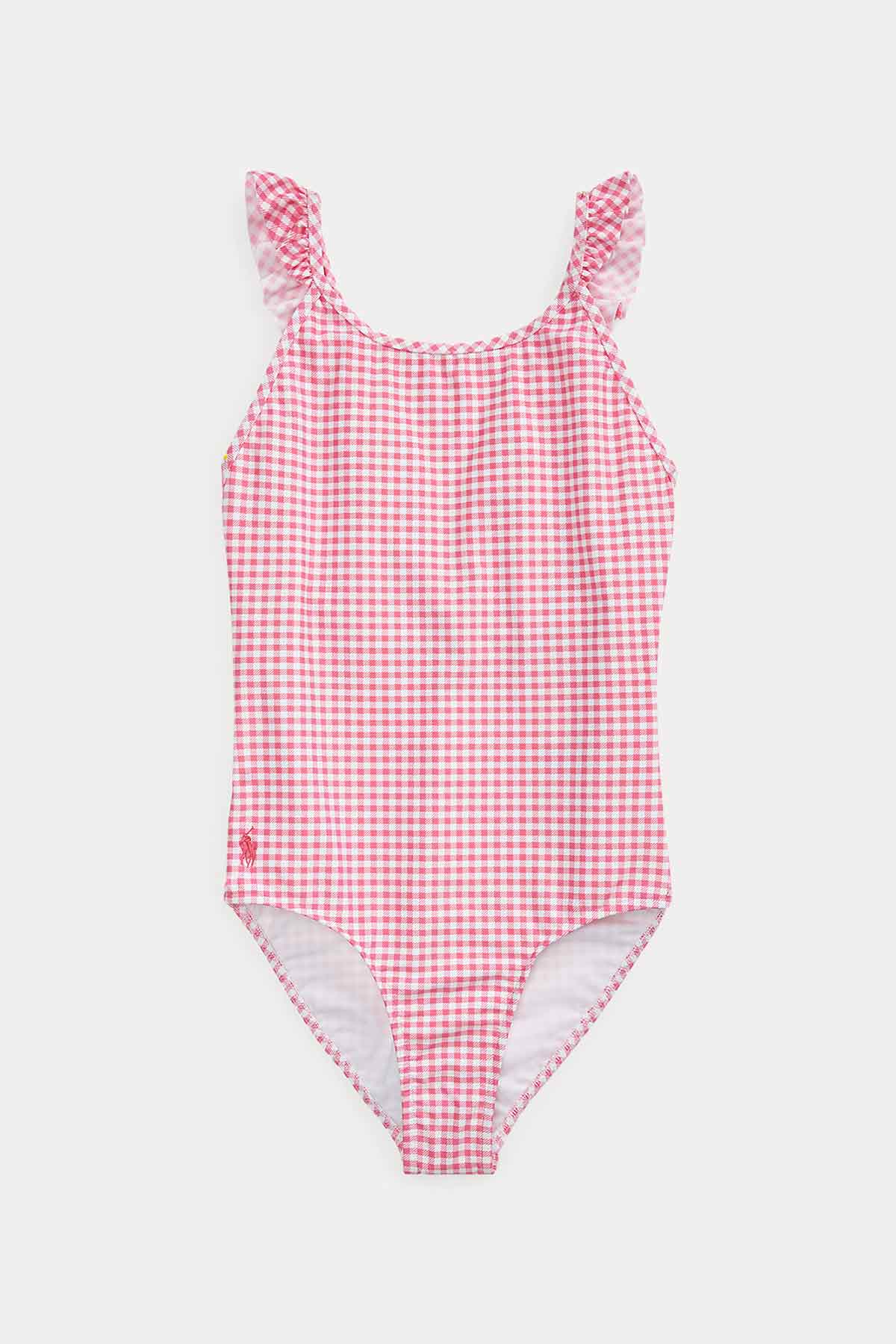 Polo Ralph Lauren 7 Yaş Pötikareli Kız Çocuk Mayo-Libas Trendy Fashion Store