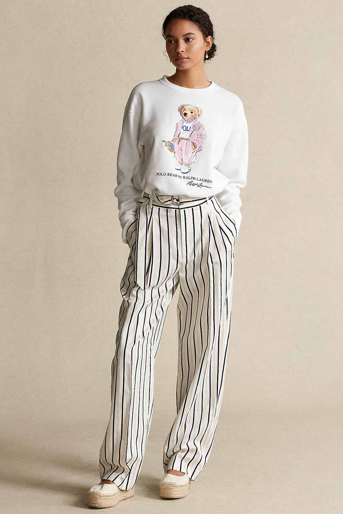 Polo Ralph Lauren Pembe Polo Bear Sweatshirt-Libas Trendy Fashion Store