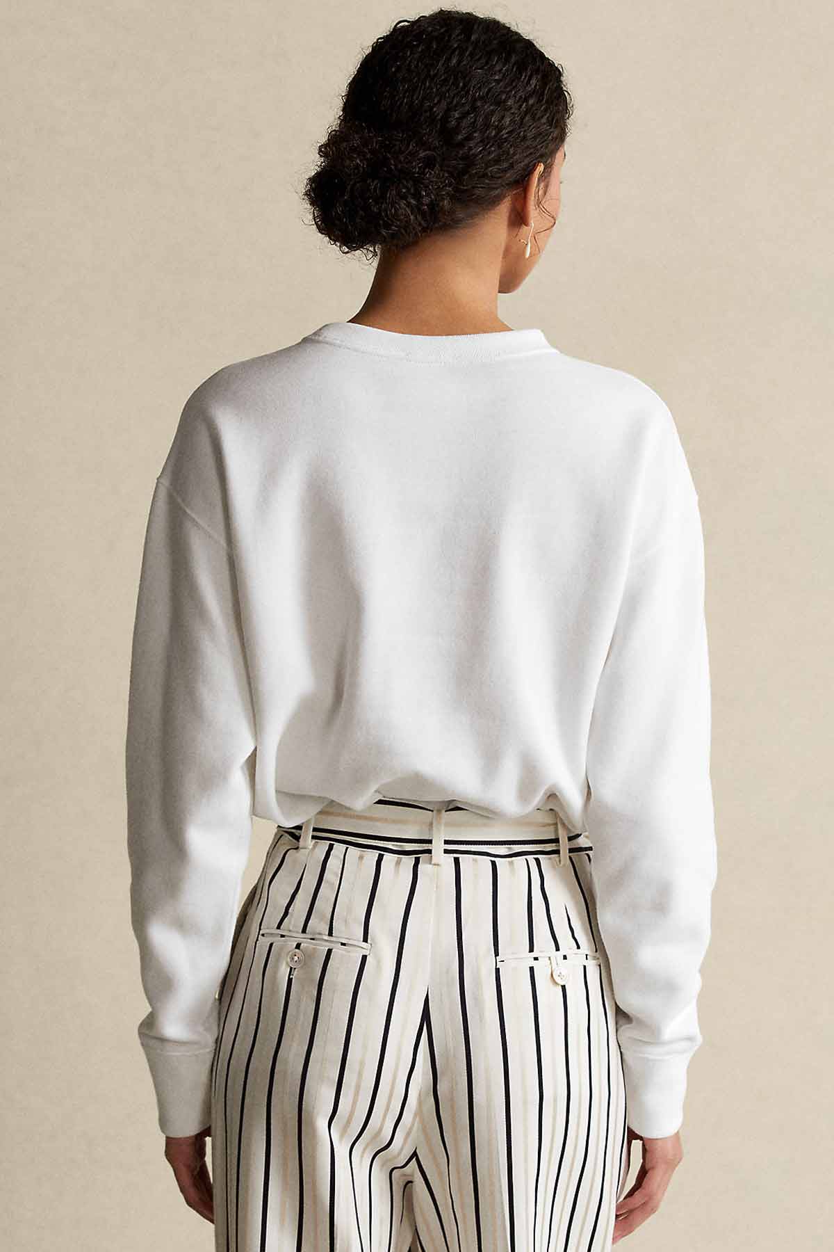 Polo Ralph Lauren Pembe Polo Bear Sweatshirt-Libas Trendy Fashion Store