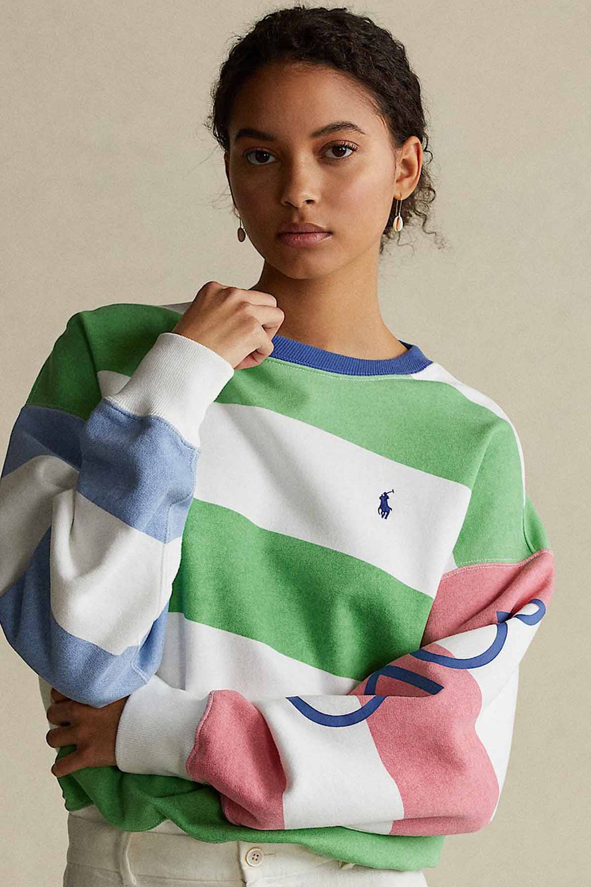 Polo Ralph Lauren Renk Bloklu Sweatshirt-Libas Trendy Fashion Store