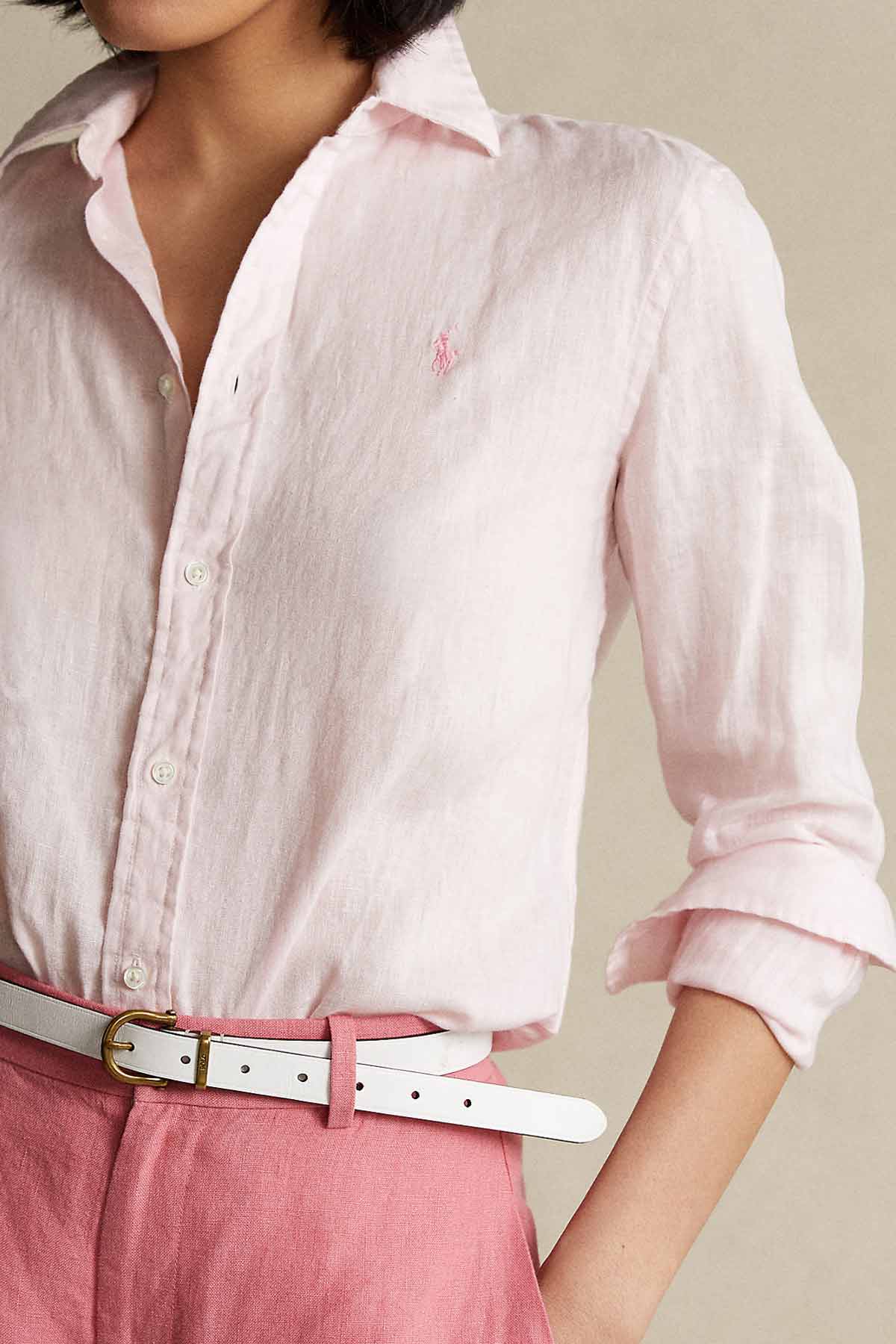 Polo Ralph Lauren Geniş Kesim Keten Gömlek-Libas Trendy Fashion Store