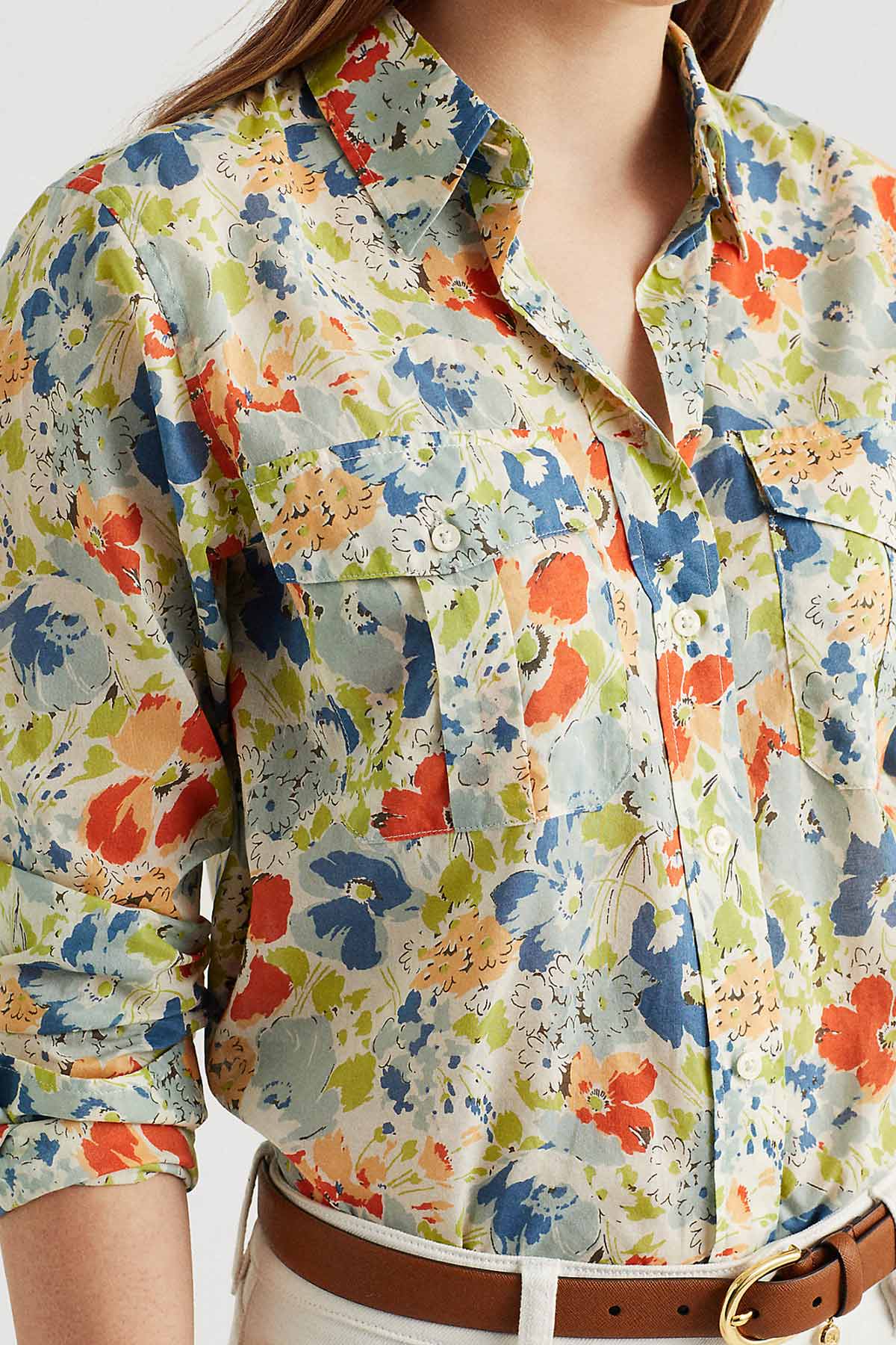 Polo Ralph Lauren Renkli Çiçek Desenli Gömlek-Libas Trendy Fashion Store