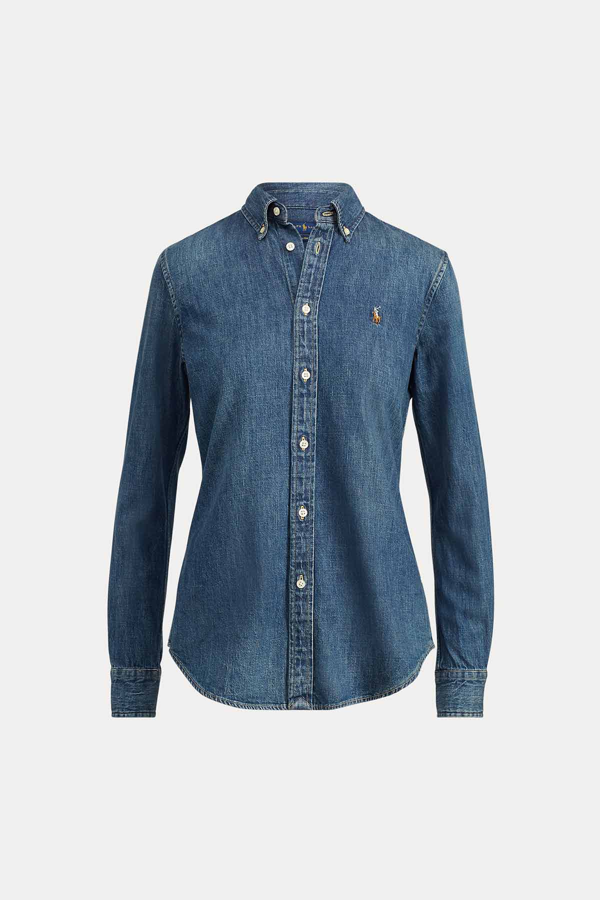 Polo Ralph Lauren Custom Fit Denim Gömlek-Libas Trendy Fashion Store