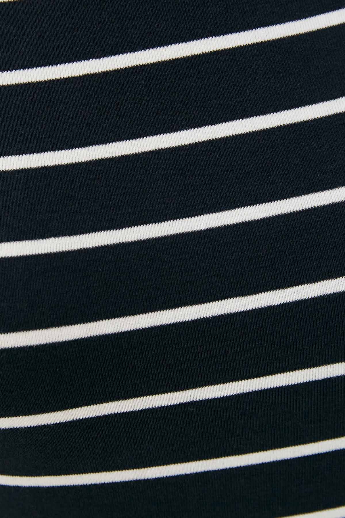 Polo Ralph Lauren Kayık Yaka Çizgili T-shirt-Libas Trendy Fashion Store