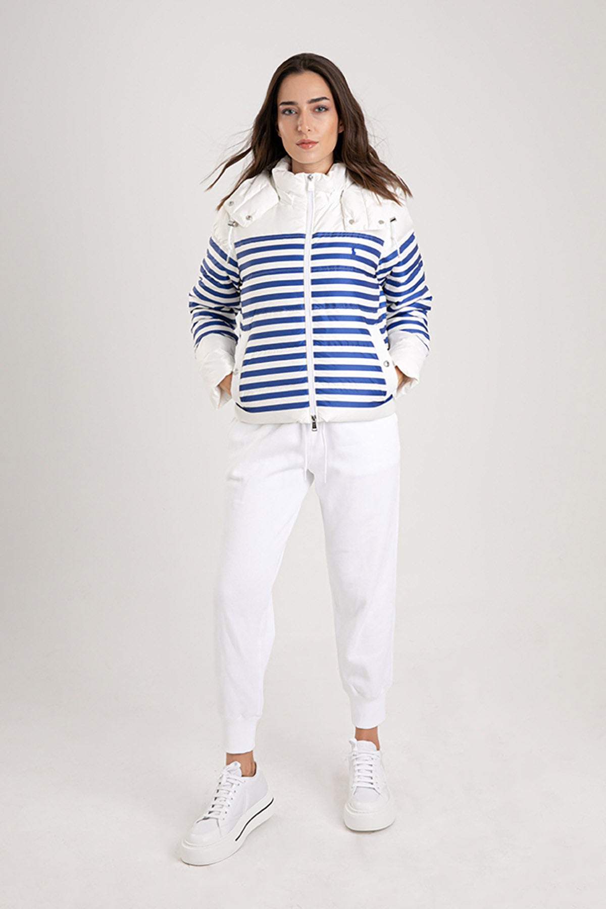 Polo Ralph Lauren Çizgili Puffer Mont-Libas Trendy Fashion Store