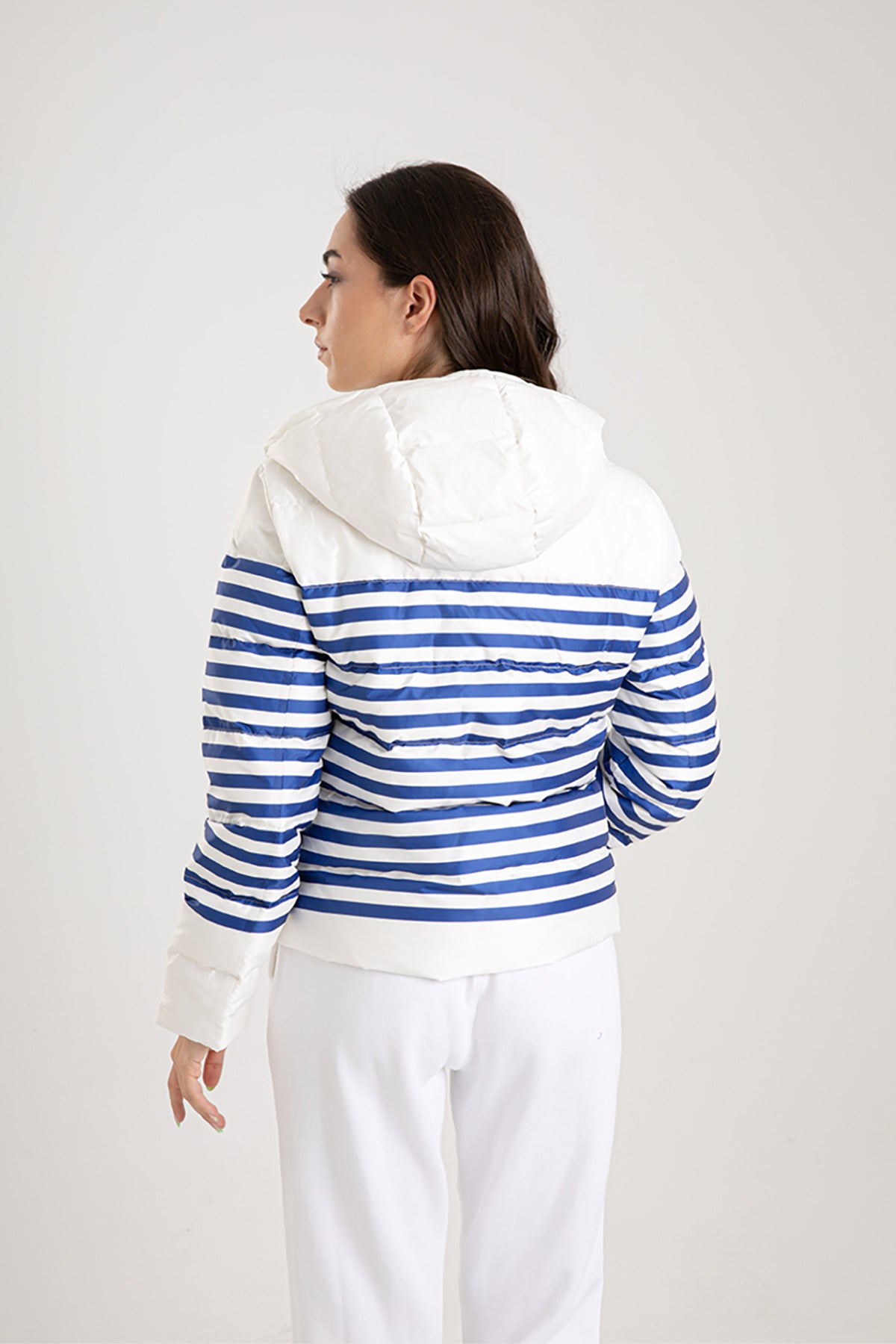 Polo Ralph Lauren Çizgili Puffer Mont-Libas Trendy Fashion Store