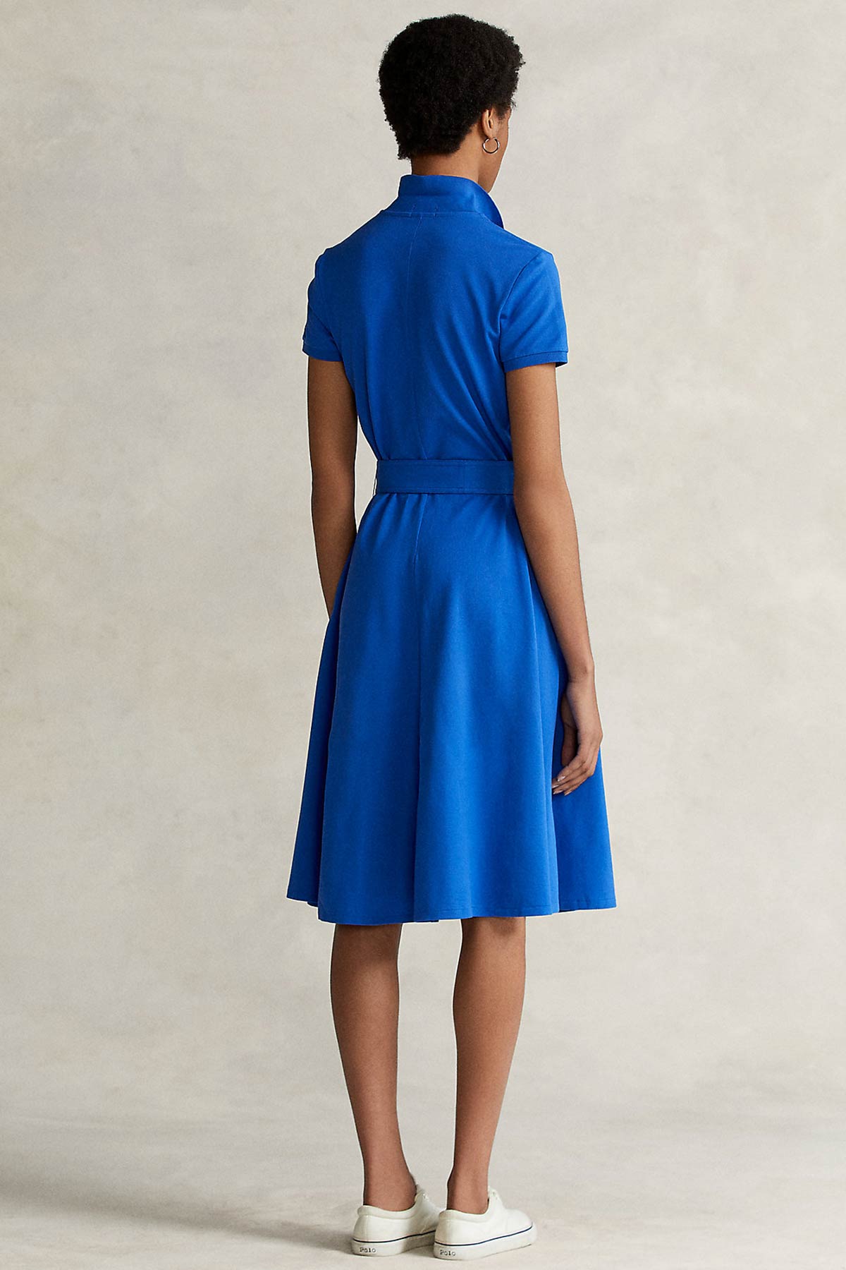Polo Ralph Lauren A Kesim Belden Kuşaklı Polo Yaka Gömlek Elbise-Libas Trendy Fashion Store